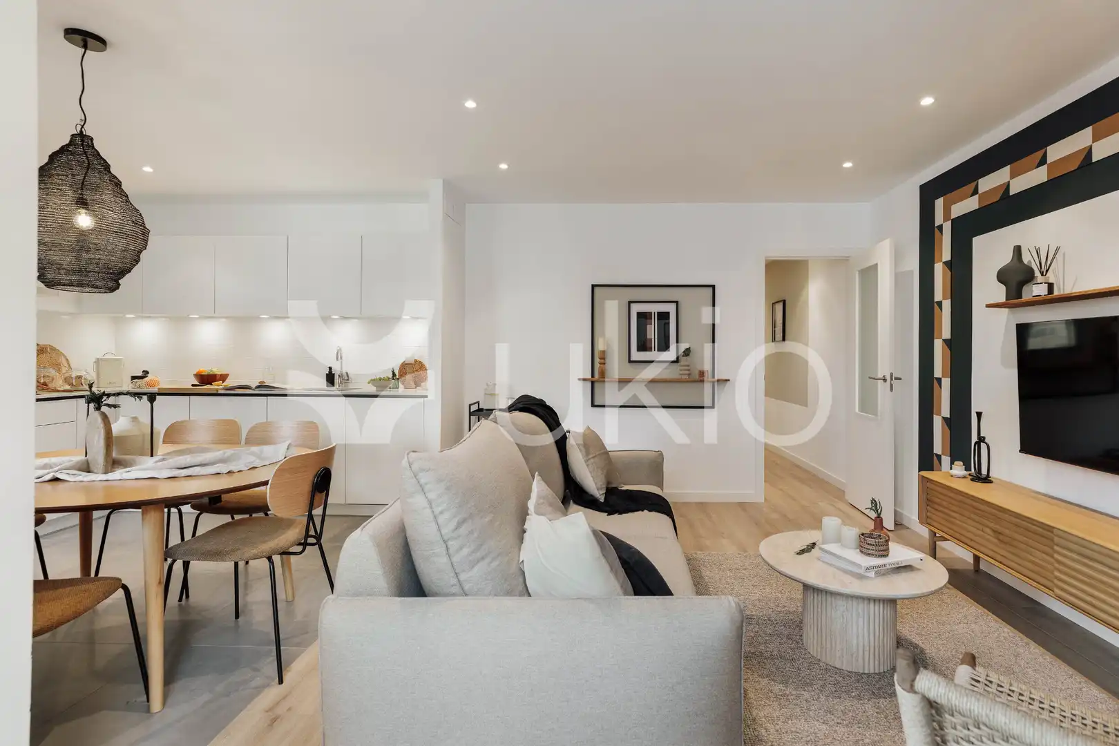 Living room of Apartments for rent in Barcelona  with Air Conditioner, Heating and Terrace