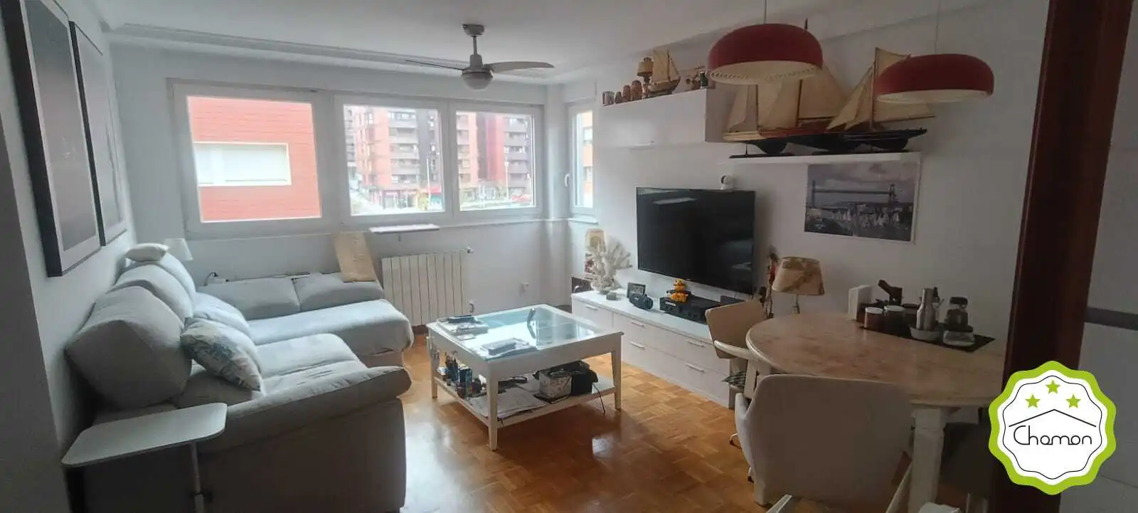 Sala d'estar de Pis de lloguer en Centro Urbano - Hirigunea