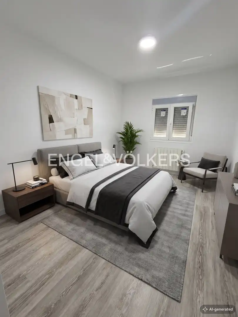 Bedroom of Apartments for sale in  Madrid Capital  with Heating