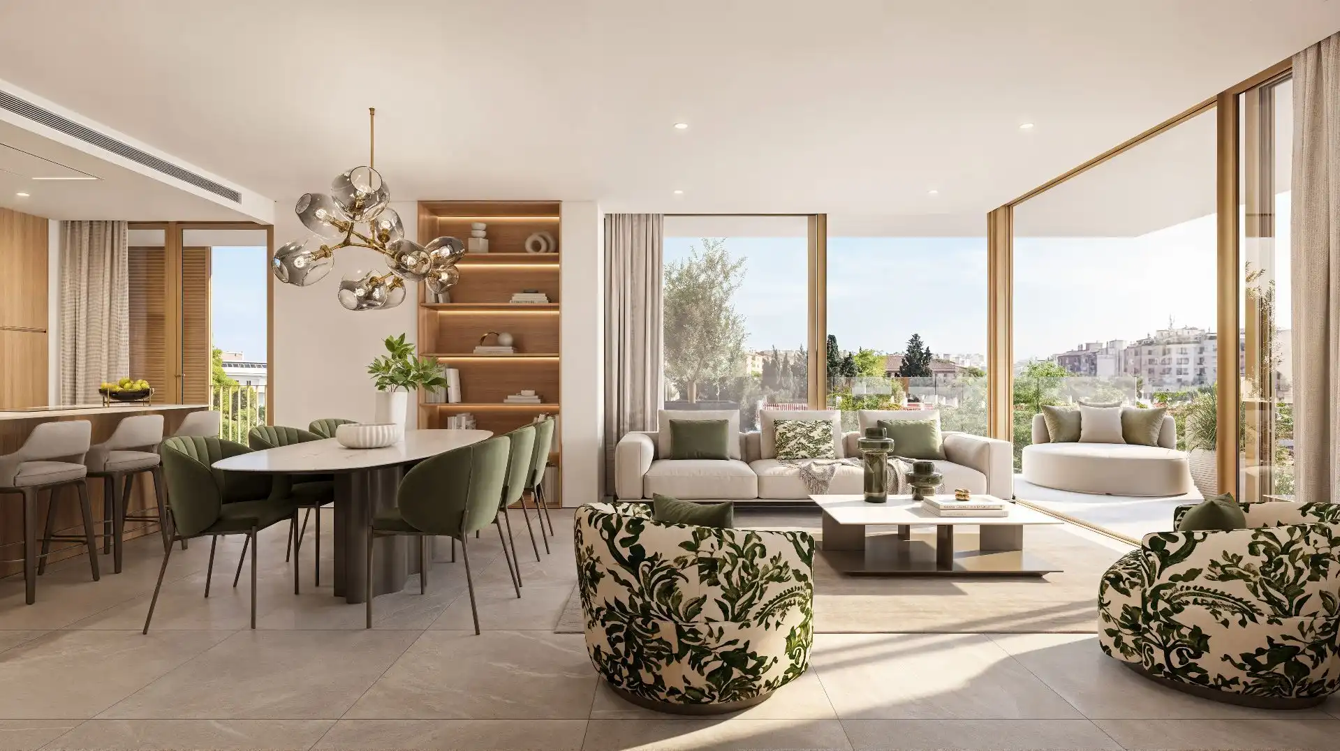 Sala d'estar de Àtic en venda en  Palma de Mallorca amb Aire condicionat, Calefacció i Terrassa