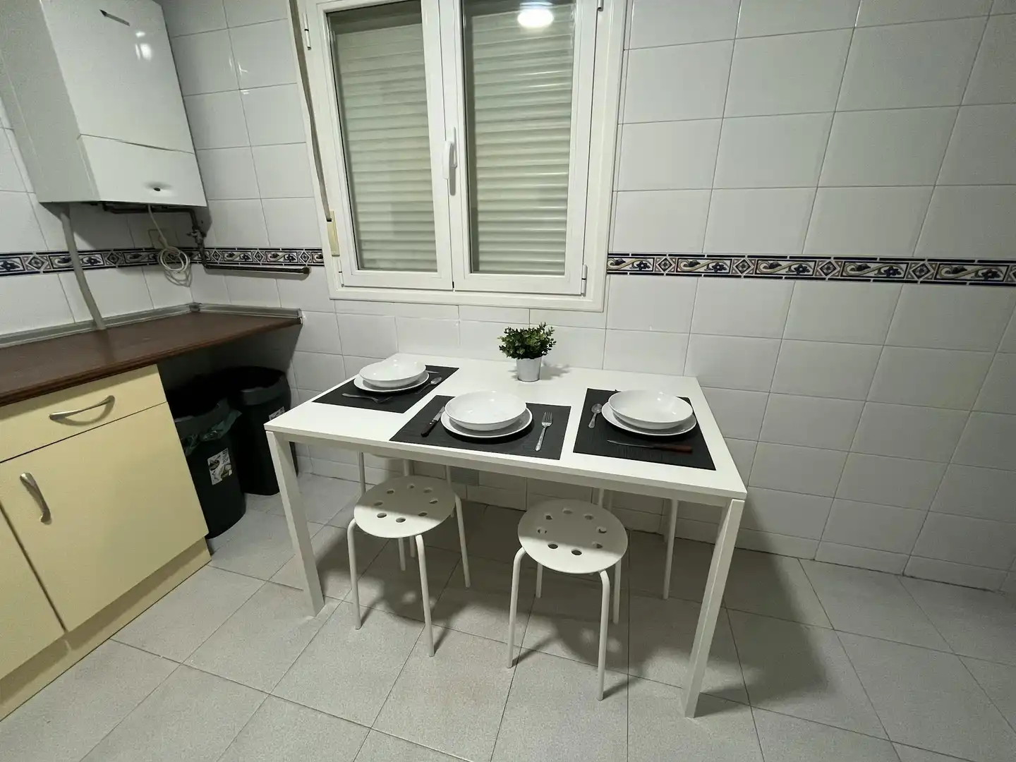 Küche von Wohnung zur untervermieten in Getafe mit Heizung, Möbliert und Waschmaschine