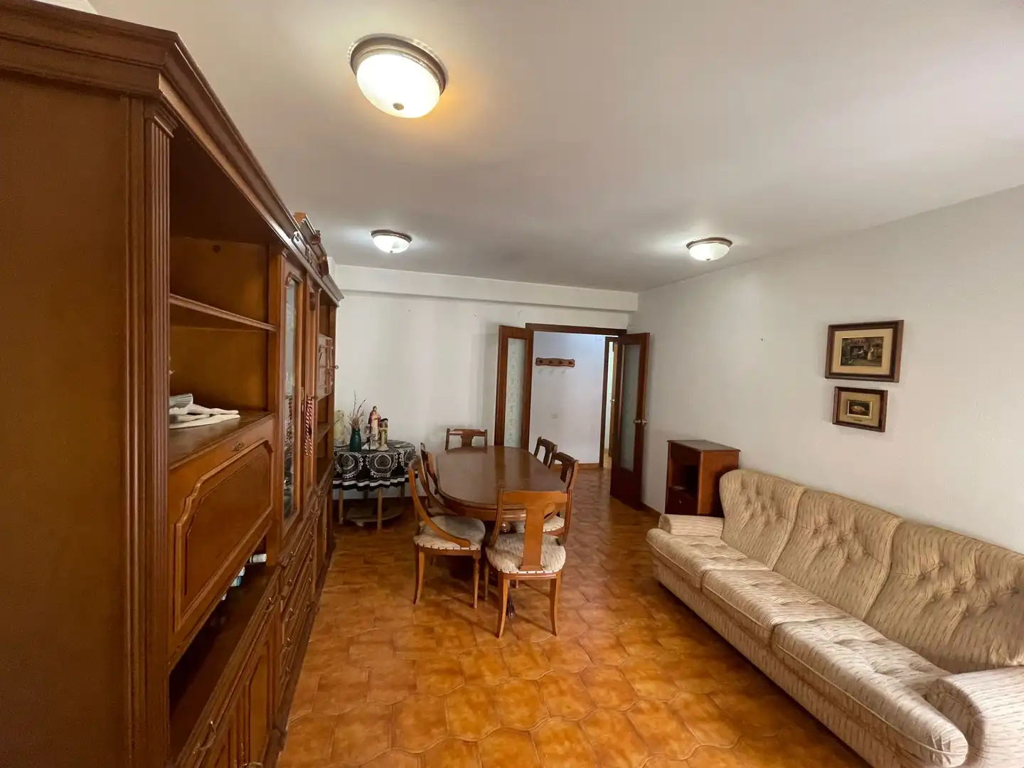 Living room of Flat for sale in Figueroles  with Furnished and Balcony