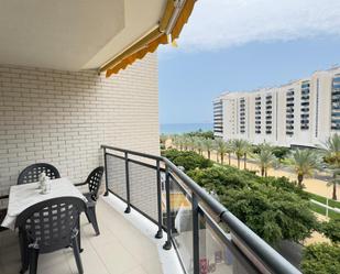Terrassa de Apartament de lloguer en Villajoyosa / La Vila Joiosa amb Aire condicionat, Jardí privat i Terrassa