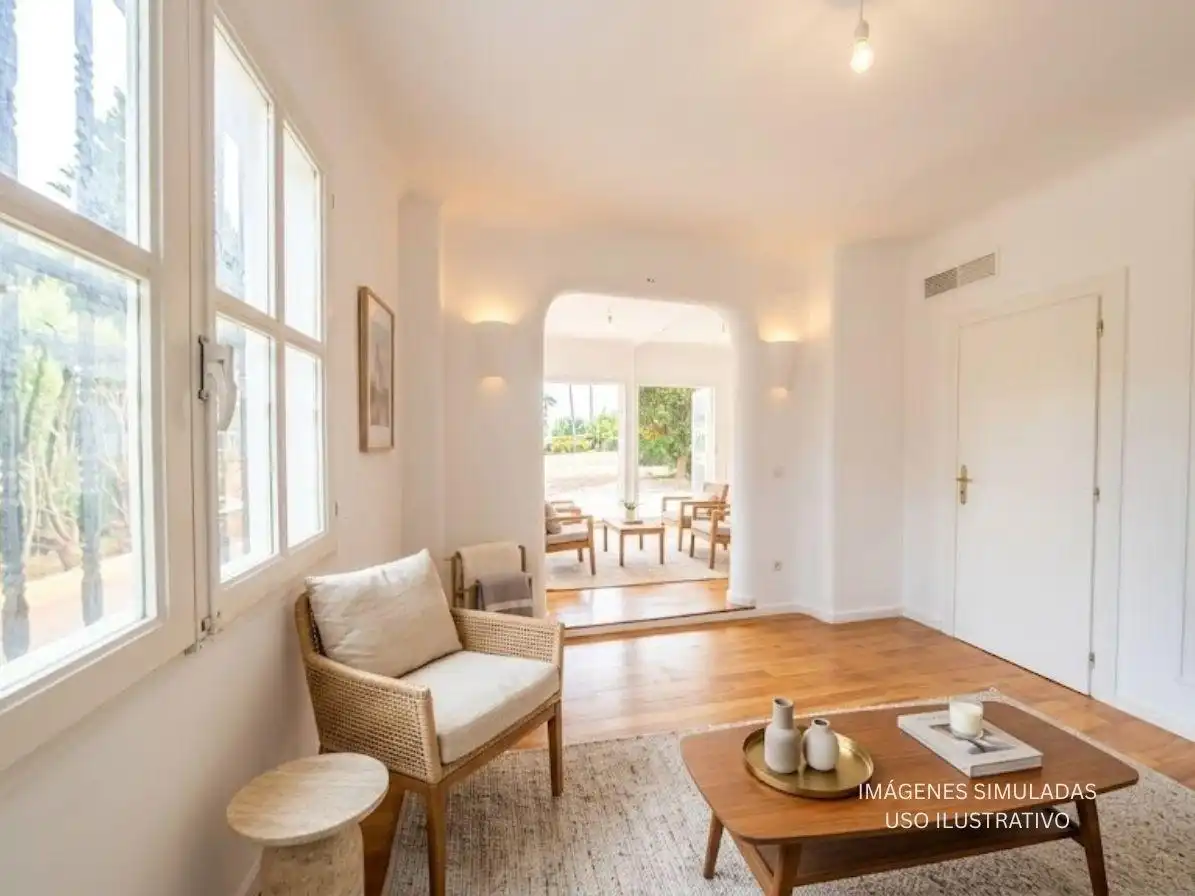 Sala de estar de Casa adosada en venta en Altea con Jardín privado y Terraza