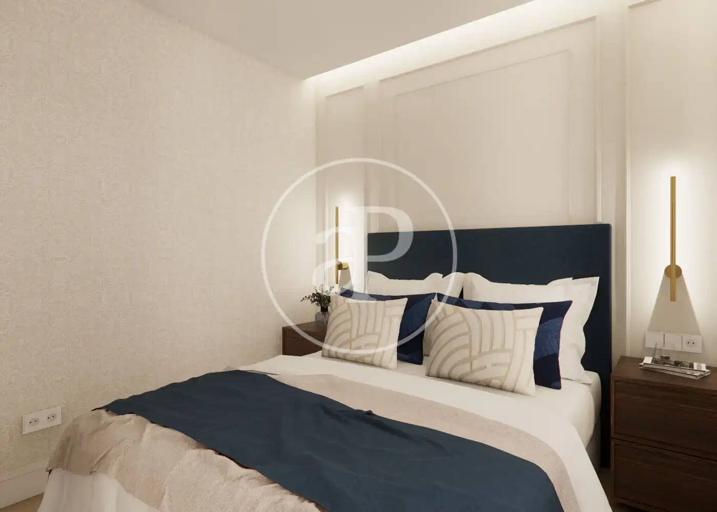 Bedroom of Flat for sale in Madrid  with Air Conditioner, Heating and Furnished