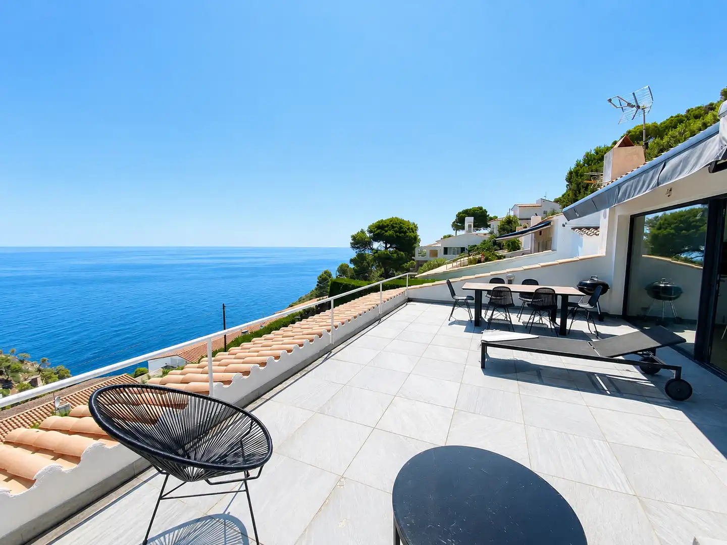 Terrasse von Wohnungen zum Verkauf in Begur mit Klimaanlage, Heizung und Terrasse