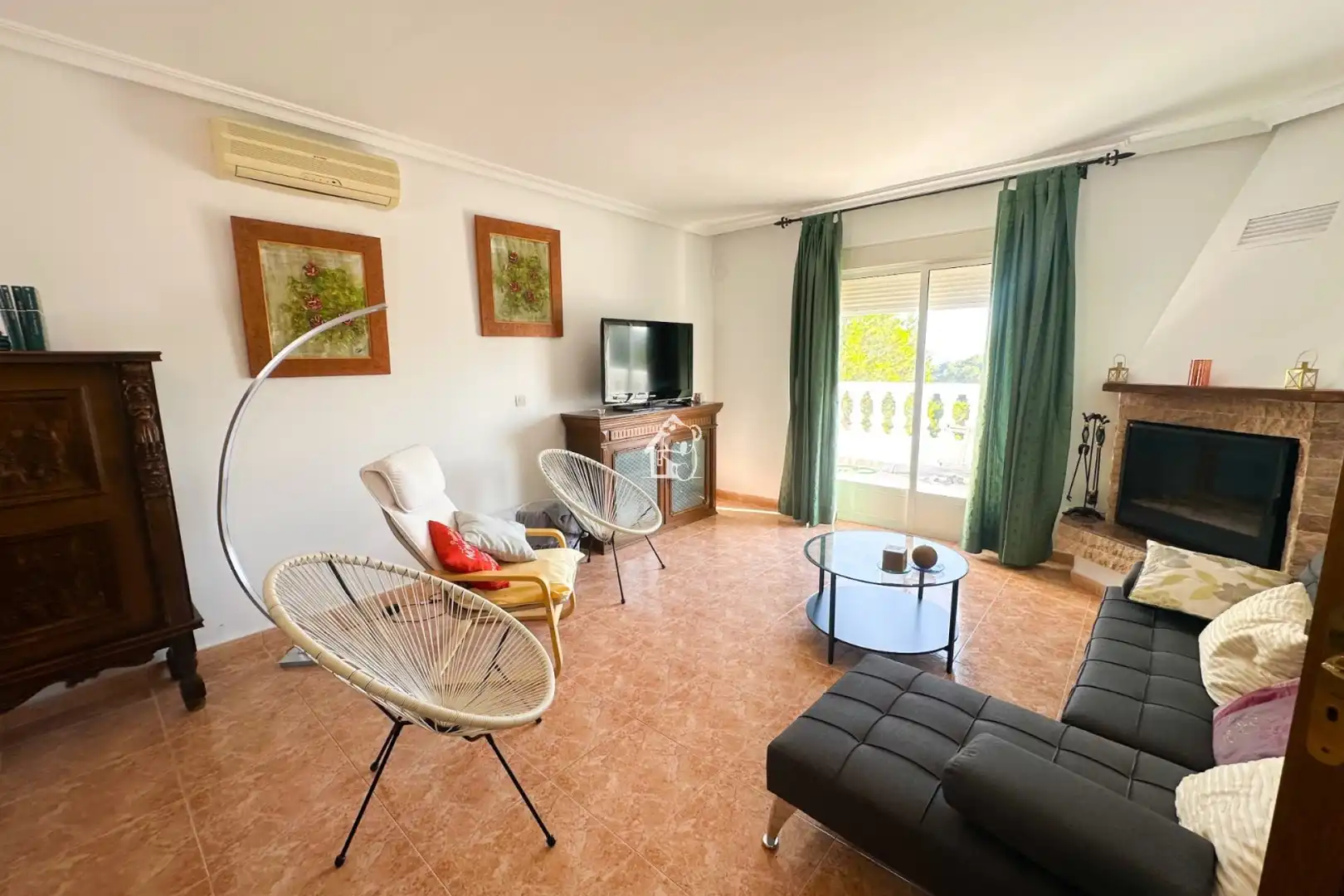 Wohnzimmer von Country house zur Miete in Pilar de la Horadada mit Privatgarten, Terrasse und Abstellraum