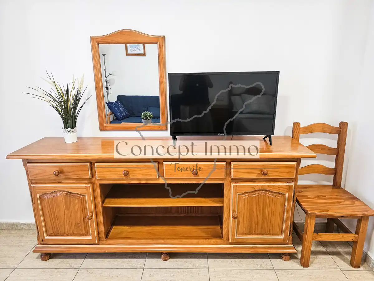 Sala de estar de Estudio en venta en Vilaflor de Chasna con Terraza, Balcón y Piscina comunitaria