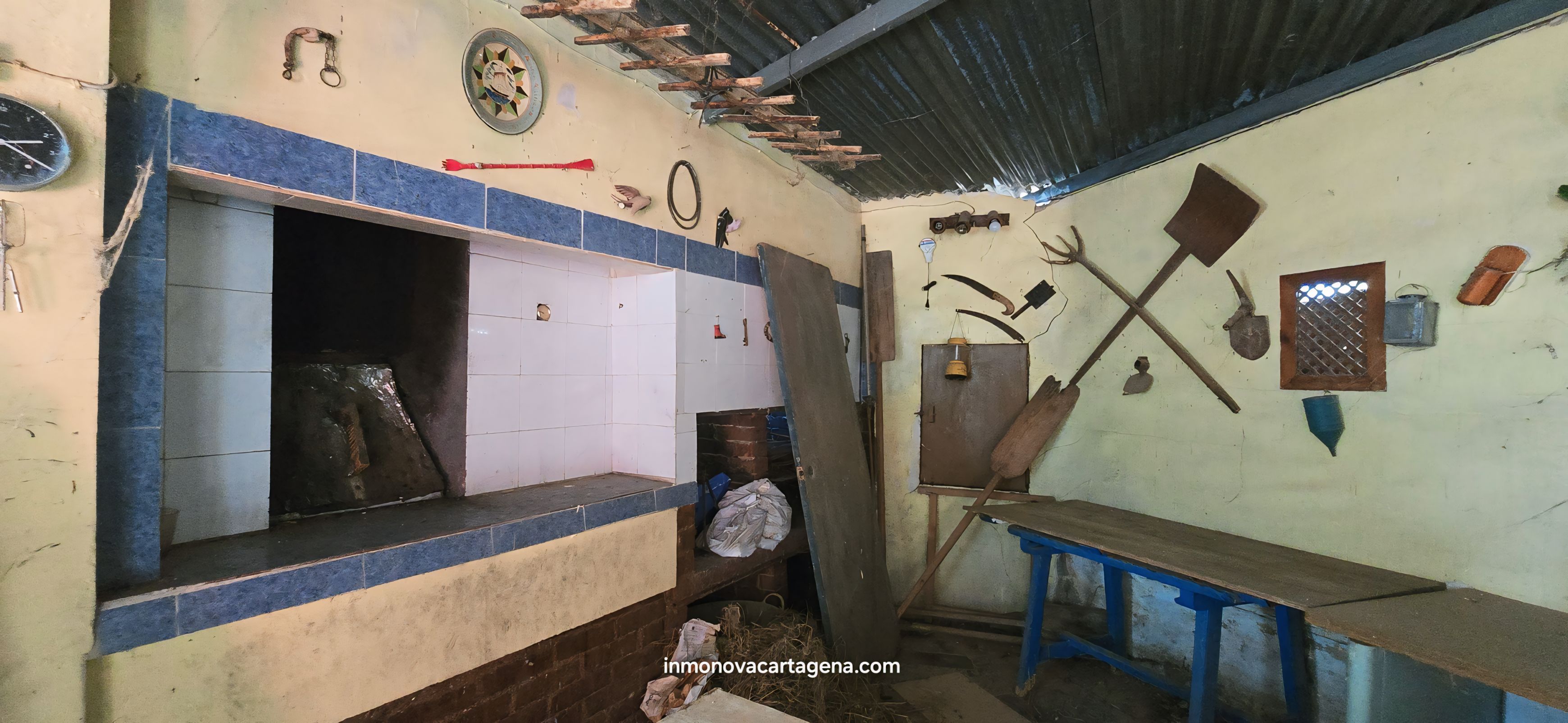 Cocina de Finca rústica en venta en Cartagena con Jardín privado