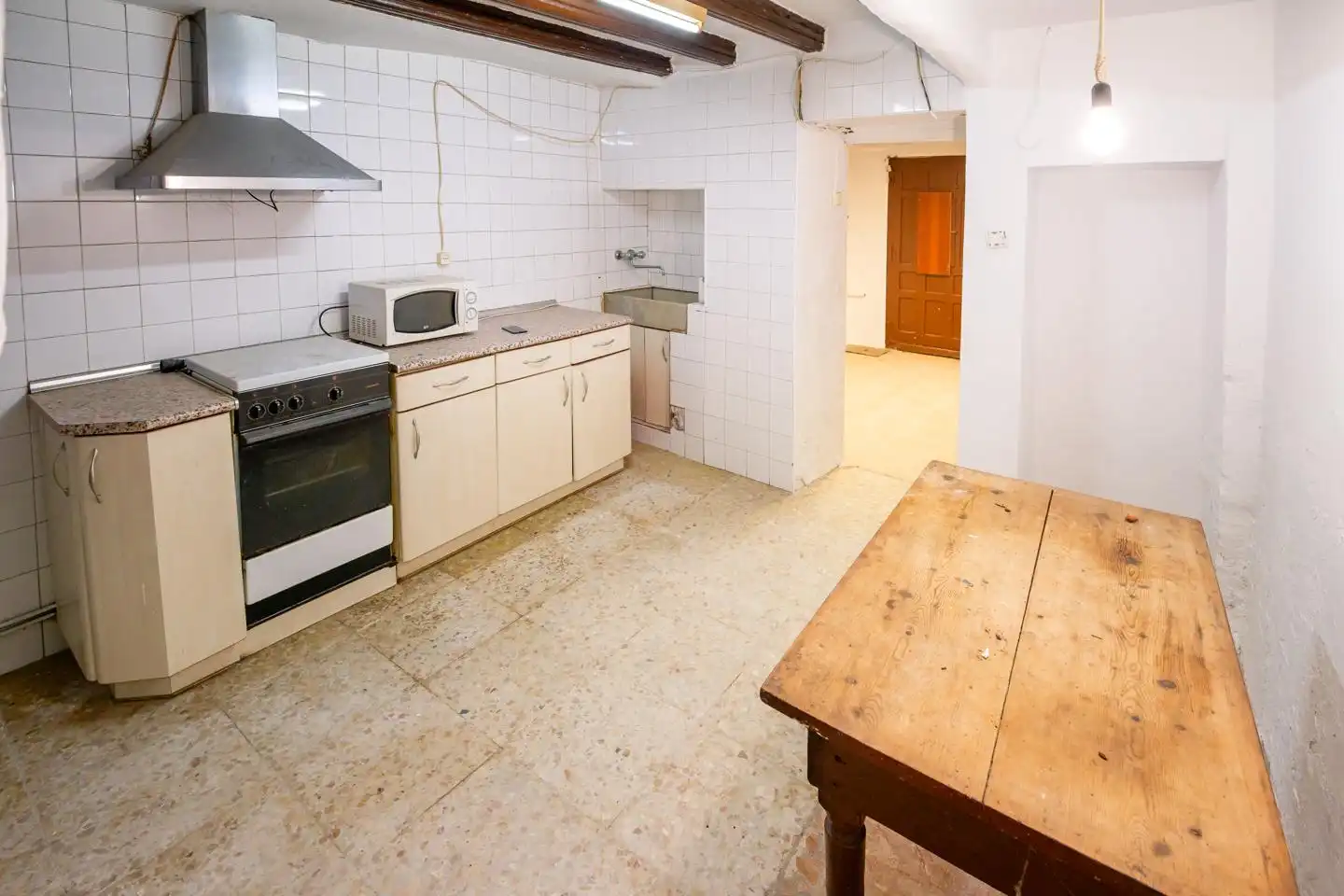 Cocina de Casa adosada en venta en Paniza con Calefacción y Jardín privado