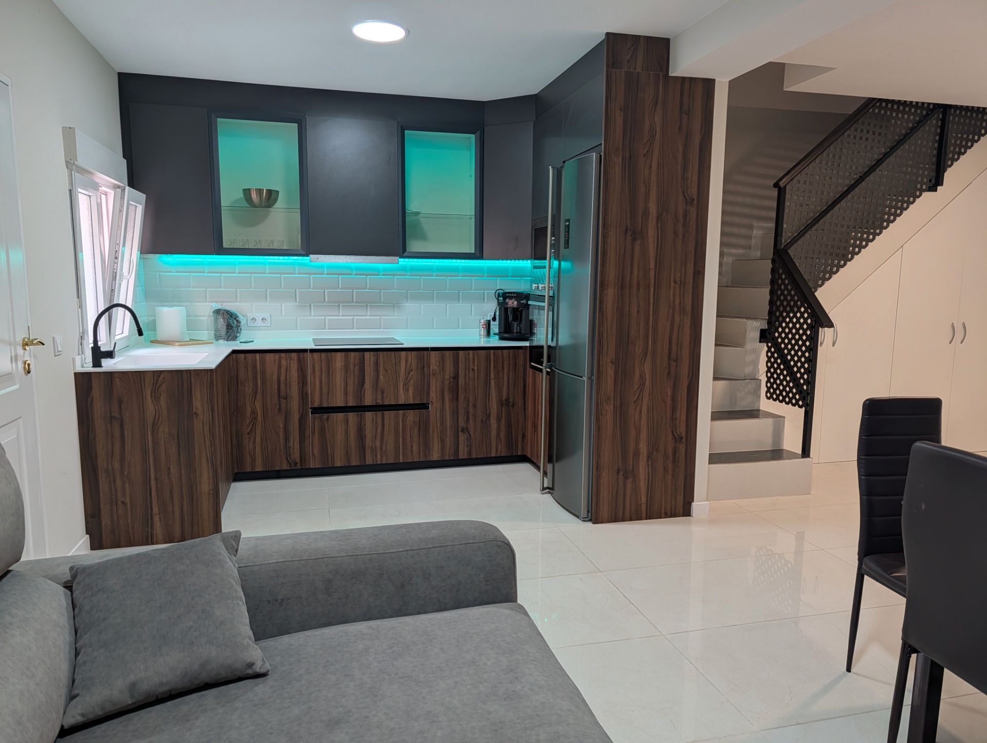 Cocina de Casa adosada en venta en Sagunto / Sagunt con Aire acondicionado, Terraza y Amueblado