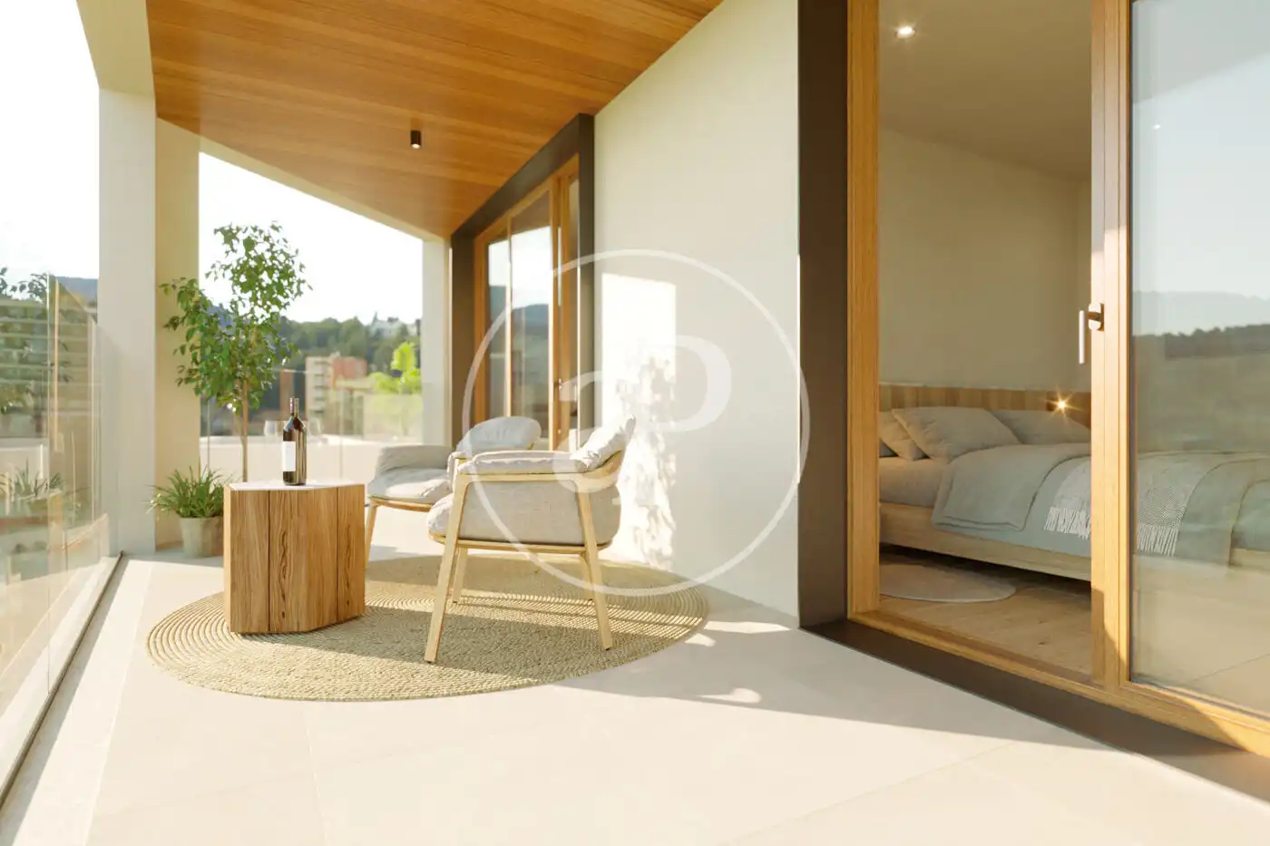 Terraza de Piso en venta en  Palma de Mallorca con Aire acondicionado, Calefacción y Jardín privado