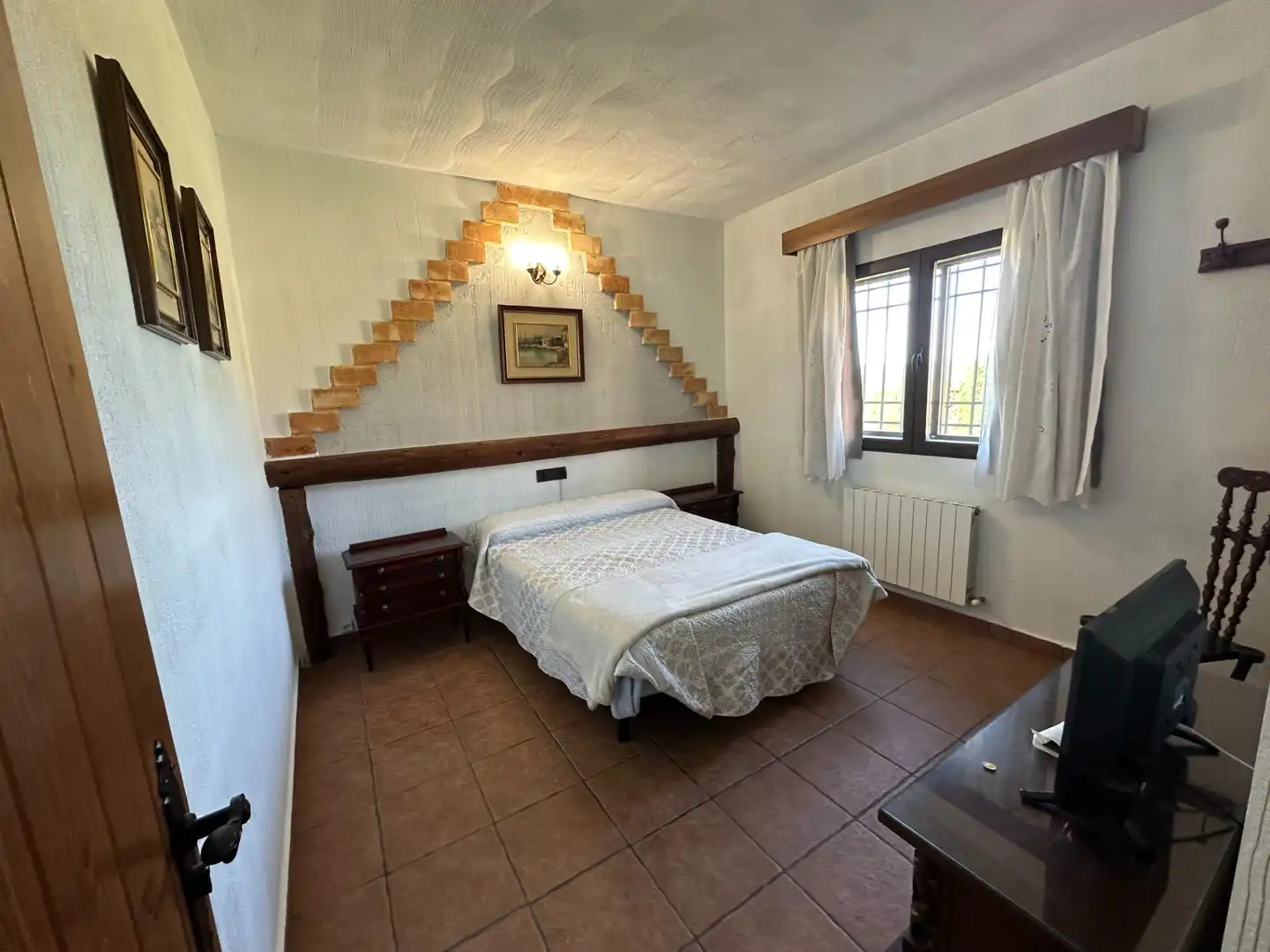 Bedroom of Houses for sale in Villar de Olalla  with Air Conditioner, Heating and Private garden