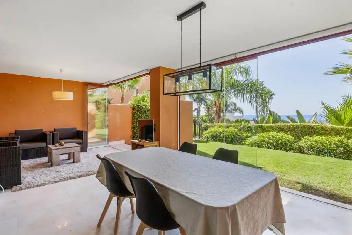 Jardí de Apartament de lloguer amb opció a compra en Benahavís amb Aire condicionat, Jardí privat i Moblat