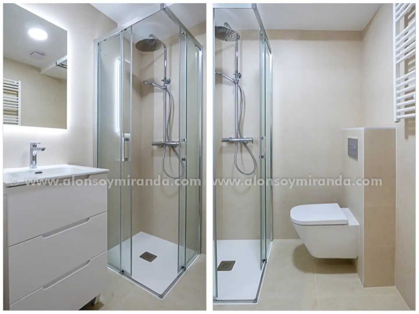 Badezimmer von Wohnung zur Miete in Gijón  mit Heizung und Abstellraum