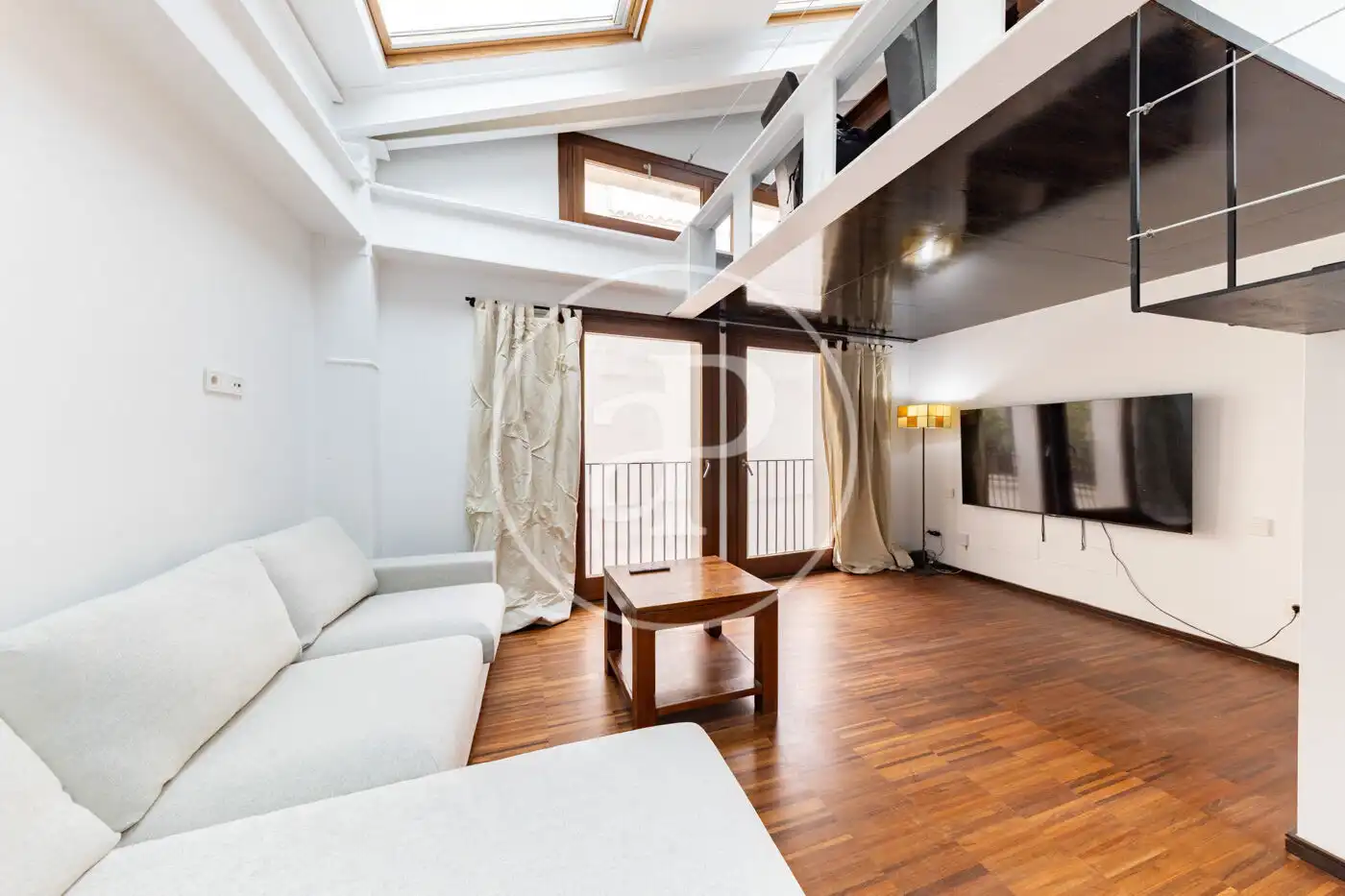 Living room of Flat for rent in  Palma de Mallorca  with Air Conditioner, Heating and Furnished