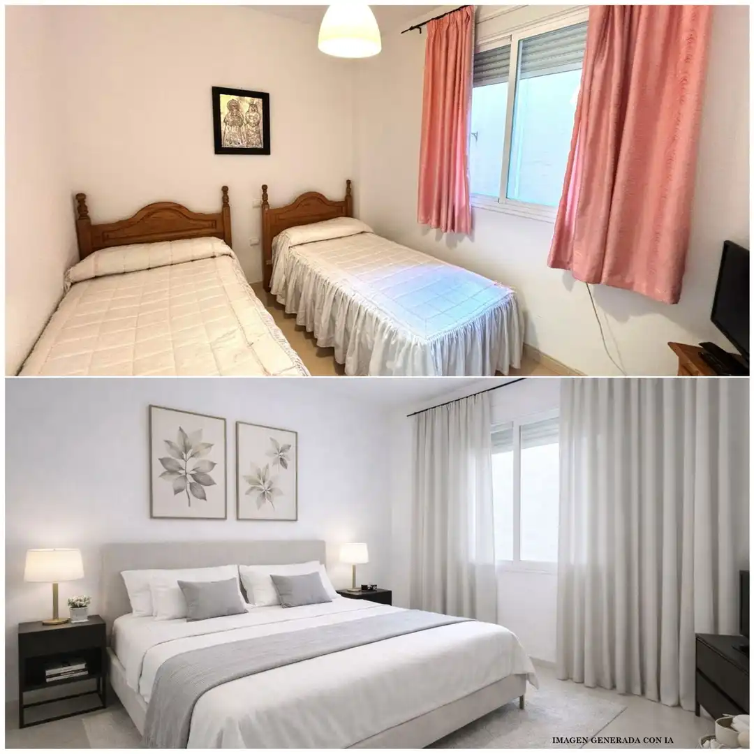 Schlafzimmer von Wohnung zum Verkauf in Alhaurín de la Torre mit Terrasse, Möbliert und Gemeinschaftspool