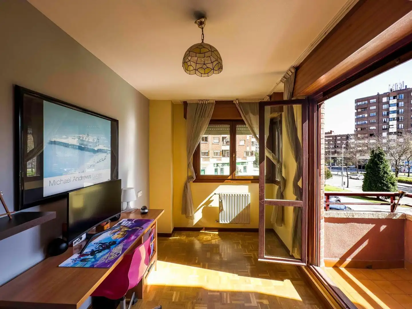 Living room of Flat for rent in Oviedo   with Heating, Private garden and Terrace