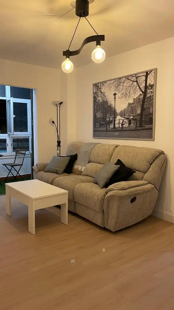 Sala de estar de Piso de alquiler en Málaga con Aire acondicionado, Terraza y Amueblado