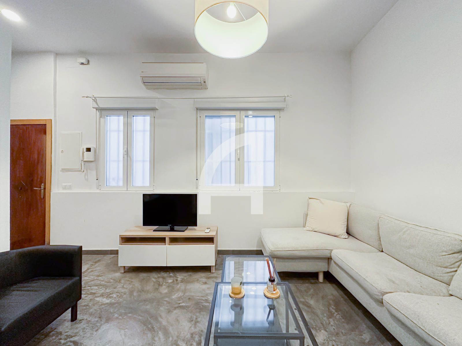 Sala d'estar de Pis de lloguer en  Madrid Capital amb Aire condicionat, Calefacció i Moblat