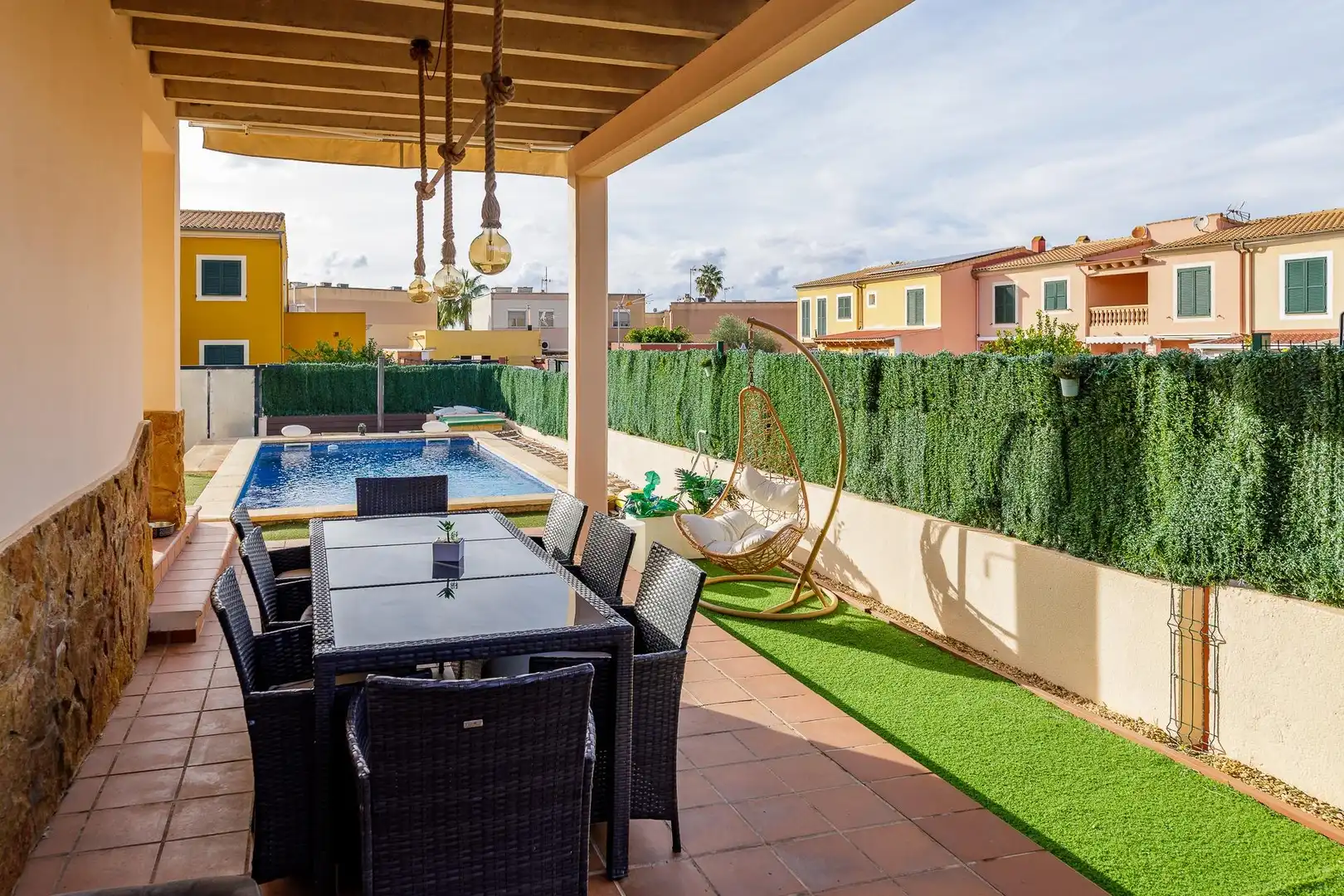 Terrassa de Casa adosada en venda en Llucmajor amb Calefacció, Jardí privat i Terrassa