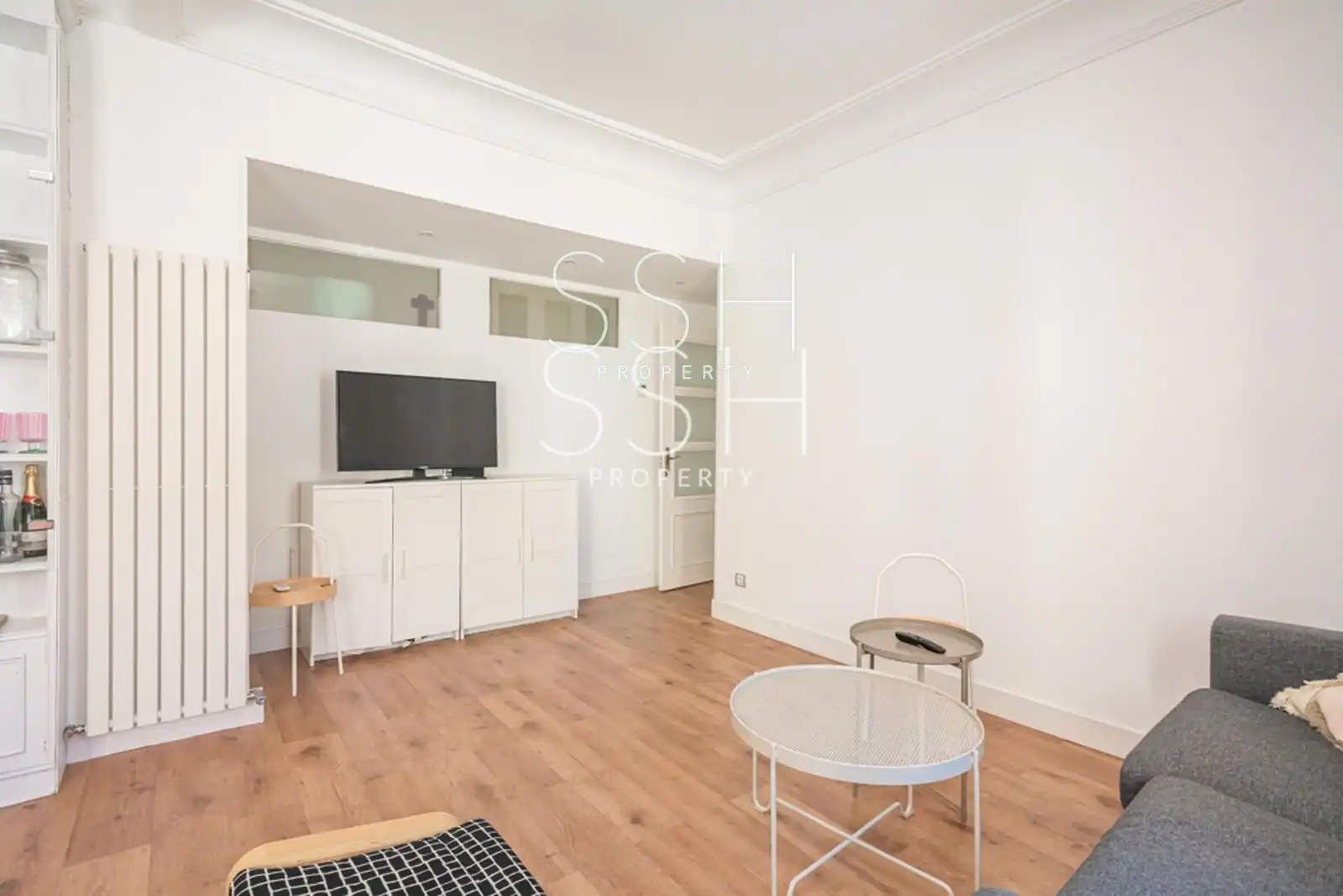 Schlafzimmer von Wohnung zur Miete in Madrid mit Klimaanlage, Heizung und Möbliert
