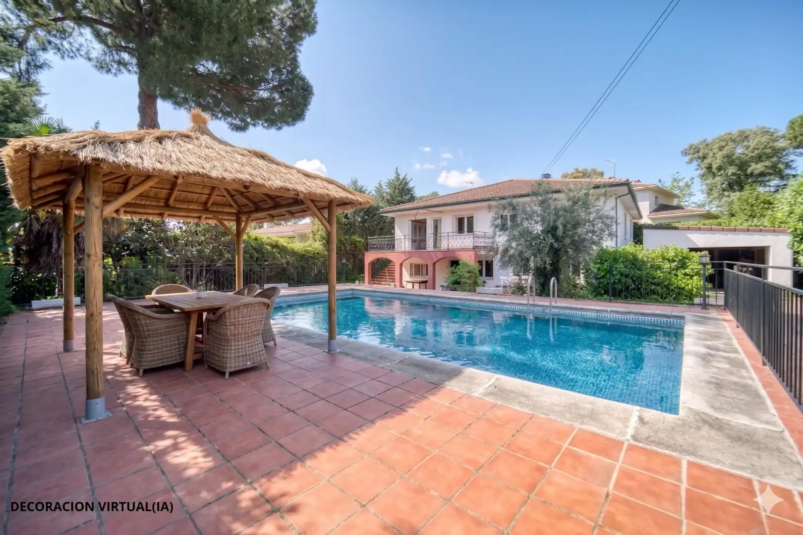 Piscina de Casa o xalet en venda en Villanueva de la Cañada amb Calefacció, Jardí privat i Terrassa