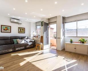 Living room of Flat for sale in Sabadell  with Heating, Terrace and Storage room