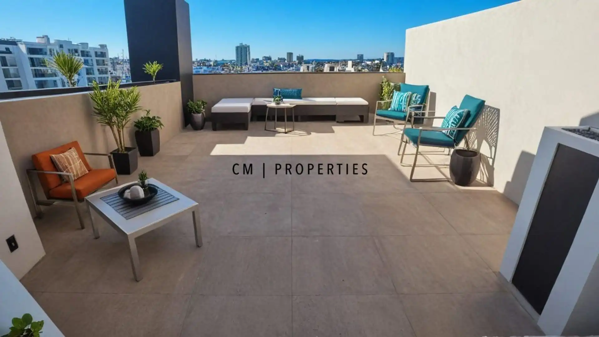 Terrasse von Dachboden zur Miete in  Valencia Capital mit Heizung, Terrasse und Möbliert