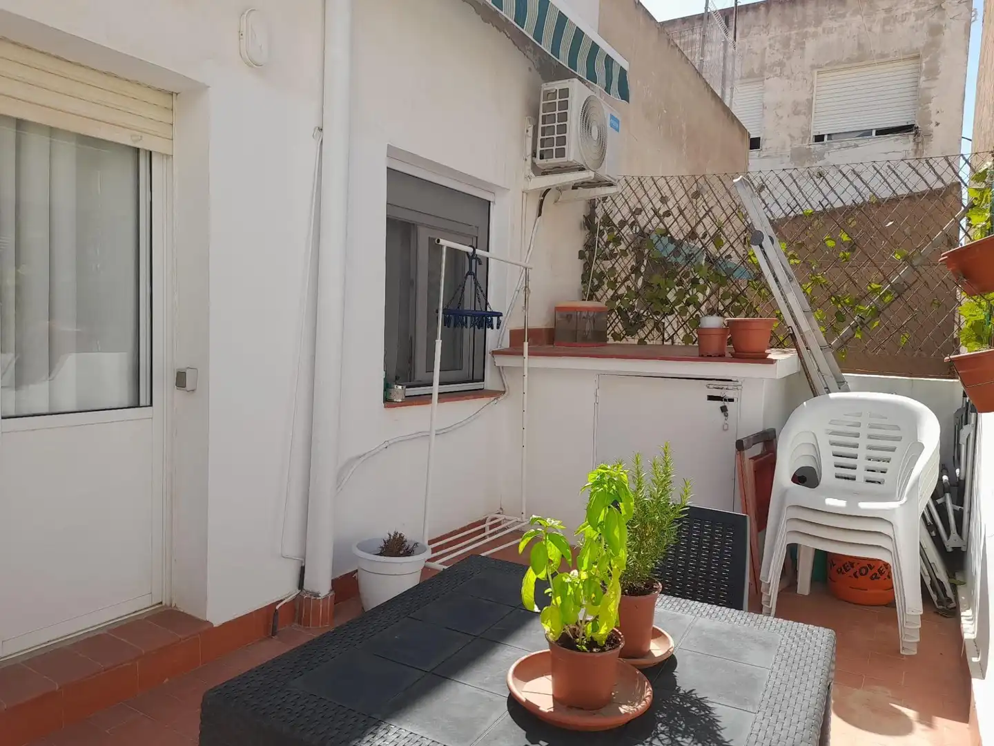 Terrasse von Dachboden zum Verkauf in San Pedro del Pinatar mit Klimaanlage, Privatgarten und Terrasse