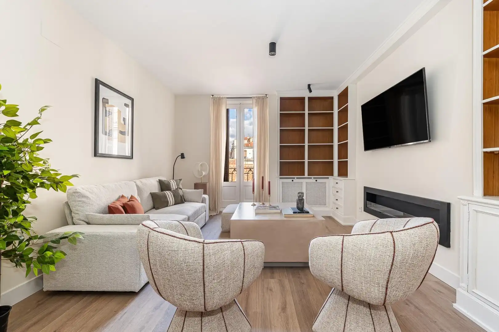Sala de estar de Piso en venta en Madrid con Aire acondicionado, Calefacción y Amueblado