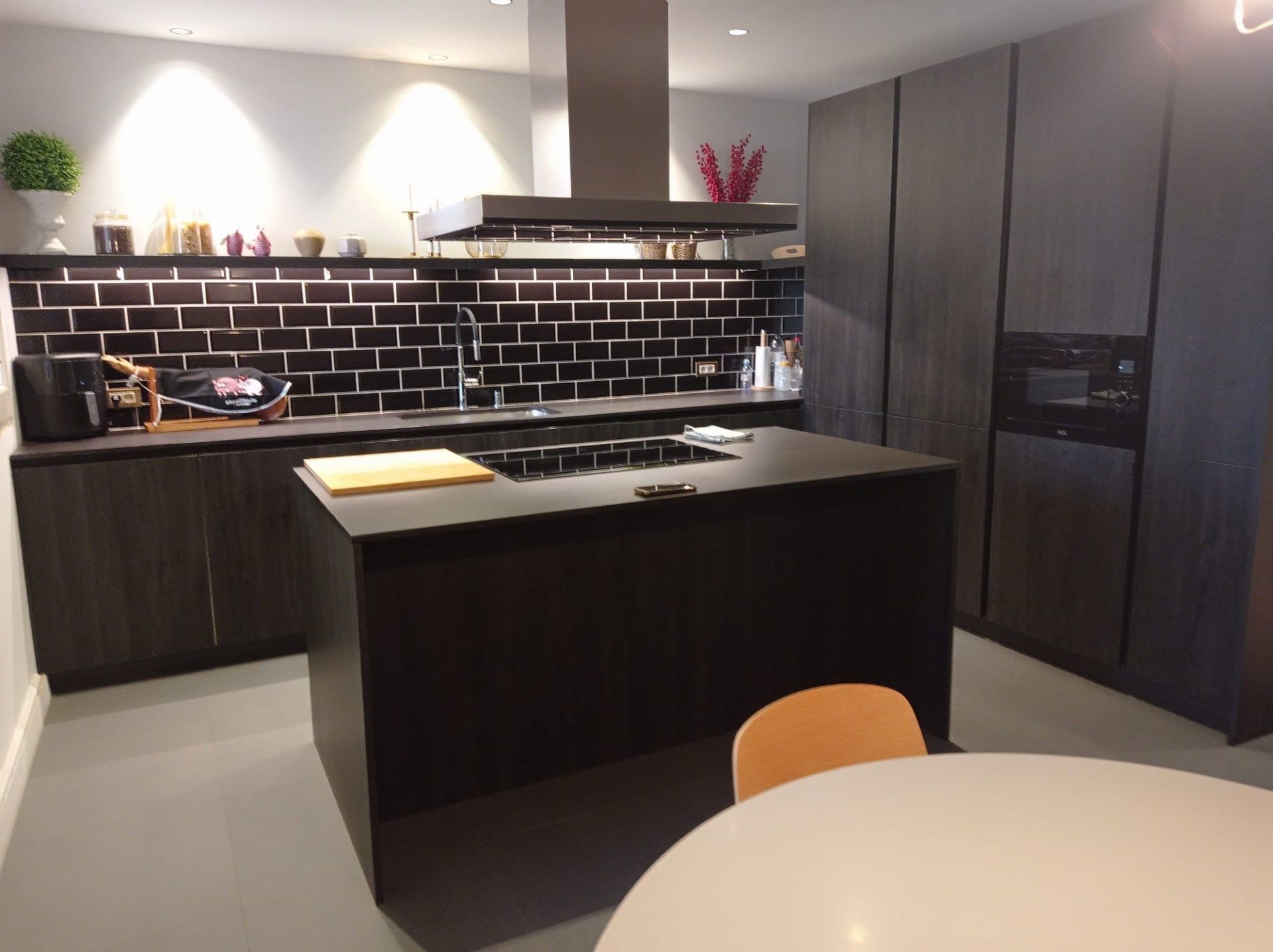 Kitchen of Flat for sale in Monzón  with Heating, Terrace and Furnished