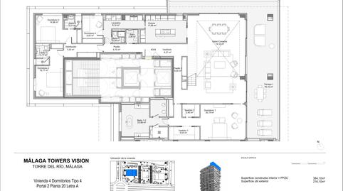 Photo 2 from new construction home in Flat for sale in Pacífico, 154, Martín Carpena - Torre del Río, Málaga