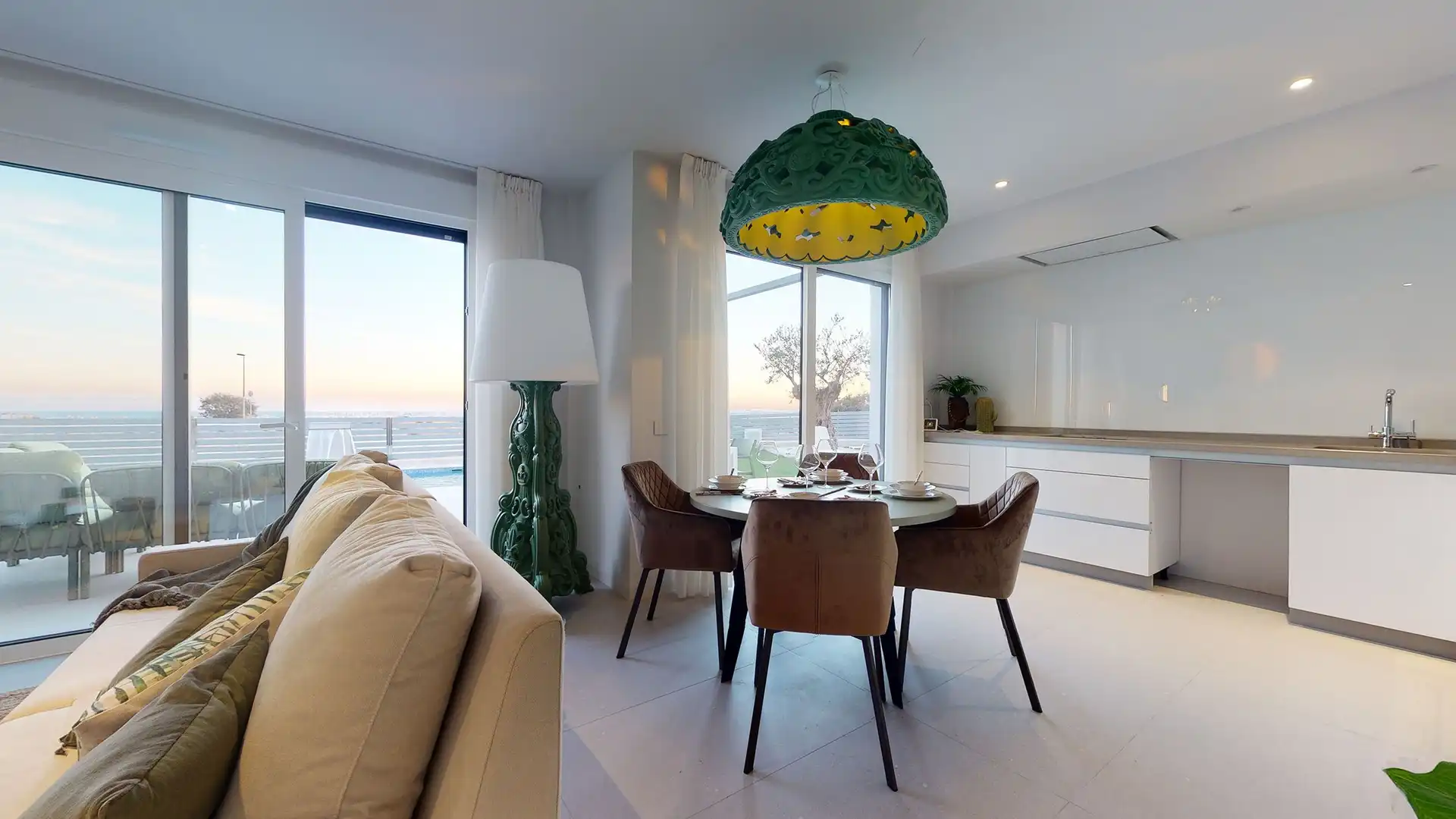 Comedor de Casa o chalet en venta en Mutxamel con Jardín privado, Terraza y Piscina
