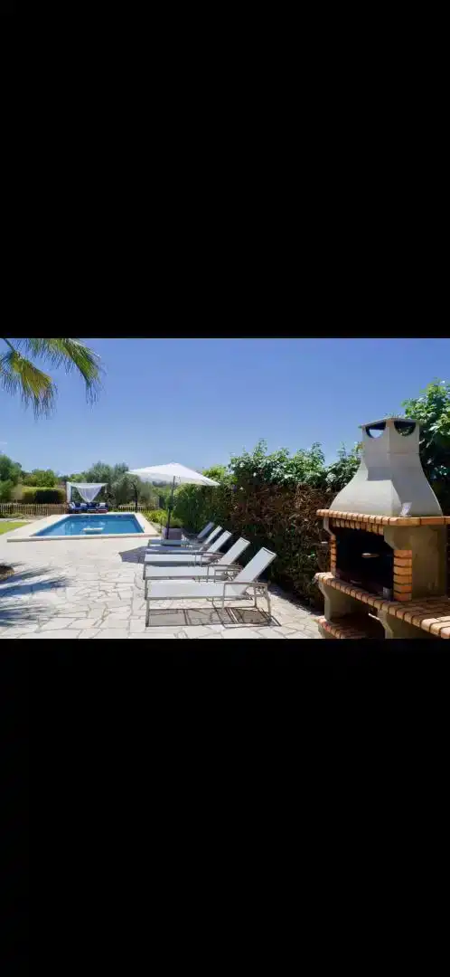 Terrasse von Country house zur Miete in Sant Llorenç des Cardassar mit Klimaanlage und Schwimmbad