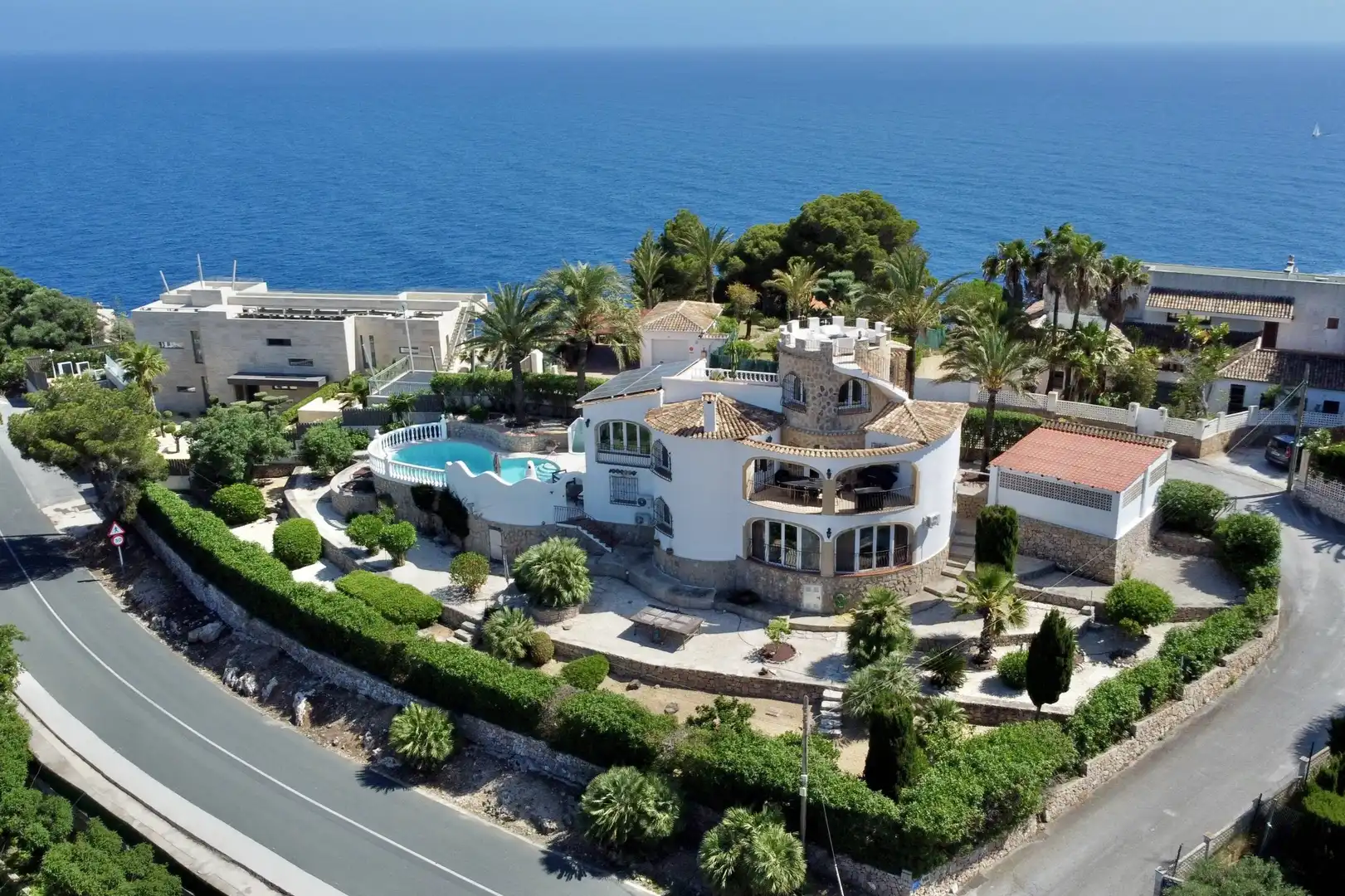 Vista exterior de Casa o xalet en venda en Jávea / Xàbia amb Aire condicionat, Calefacció i Jardí privat