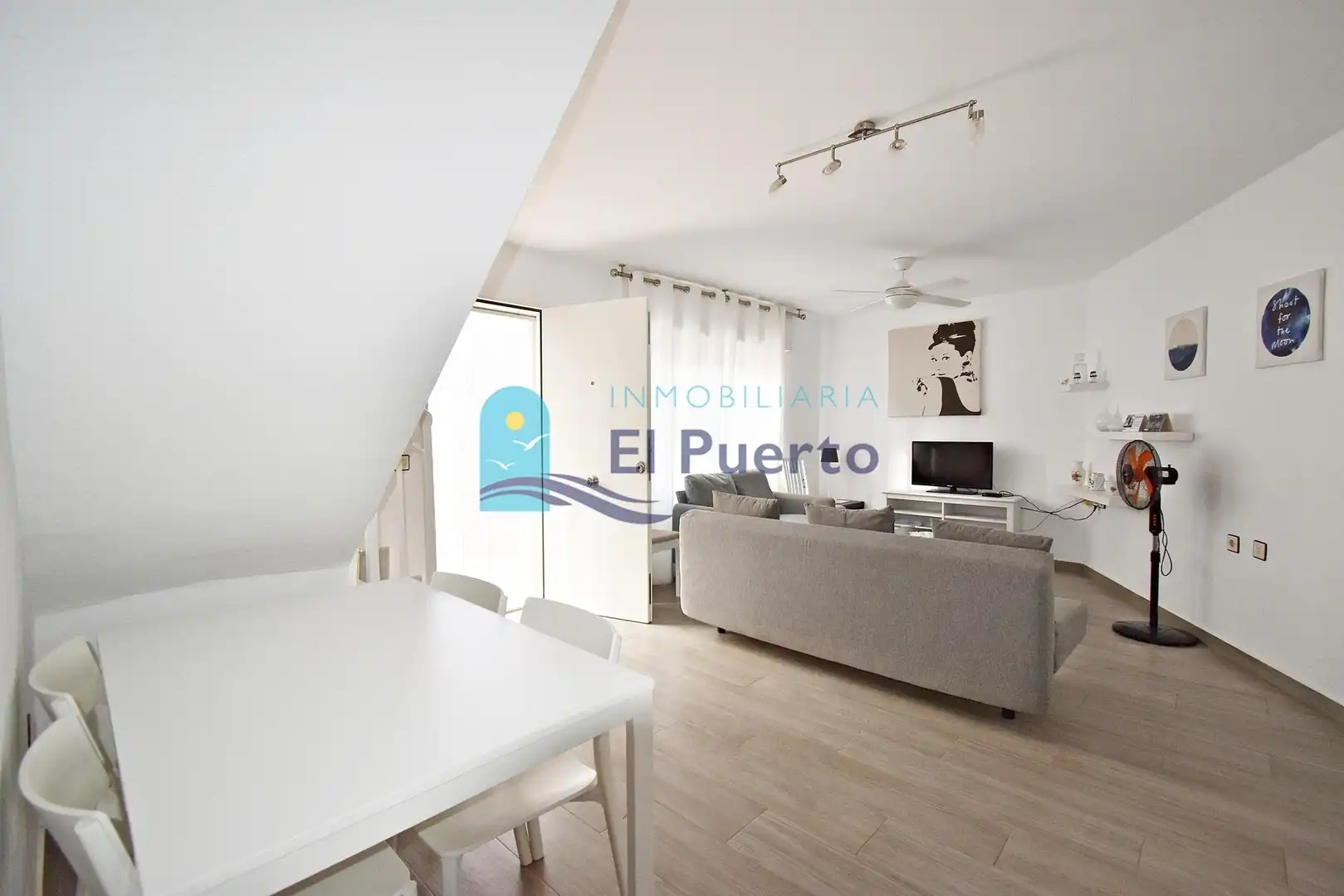 Sala de estar de Dúplex en venta en Mazarrón con Jardín privado, Terraza y Amueblado
