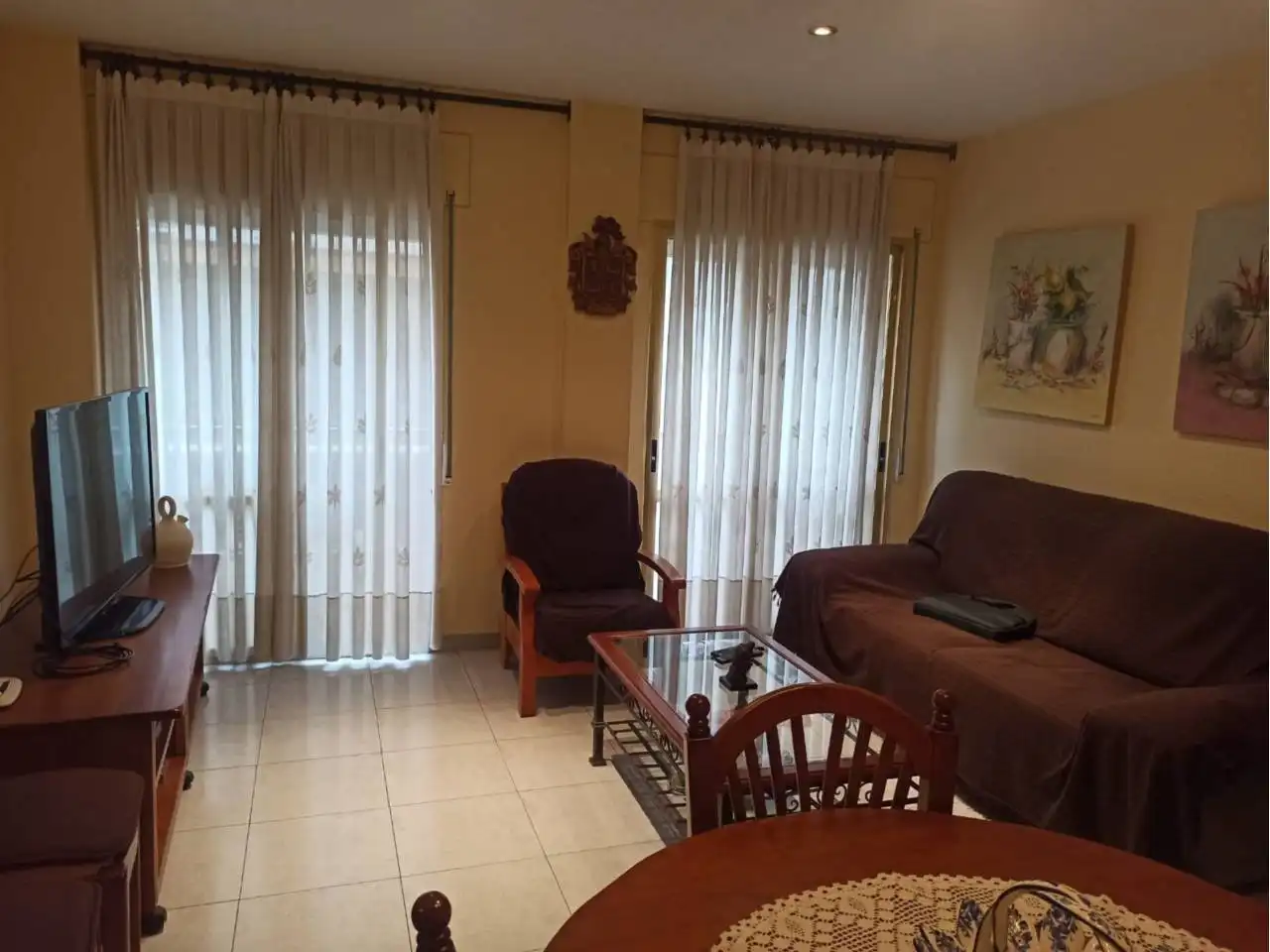 Sala d'estar de Pis en venda en Benicarló amb Aire condicionat i Moblat