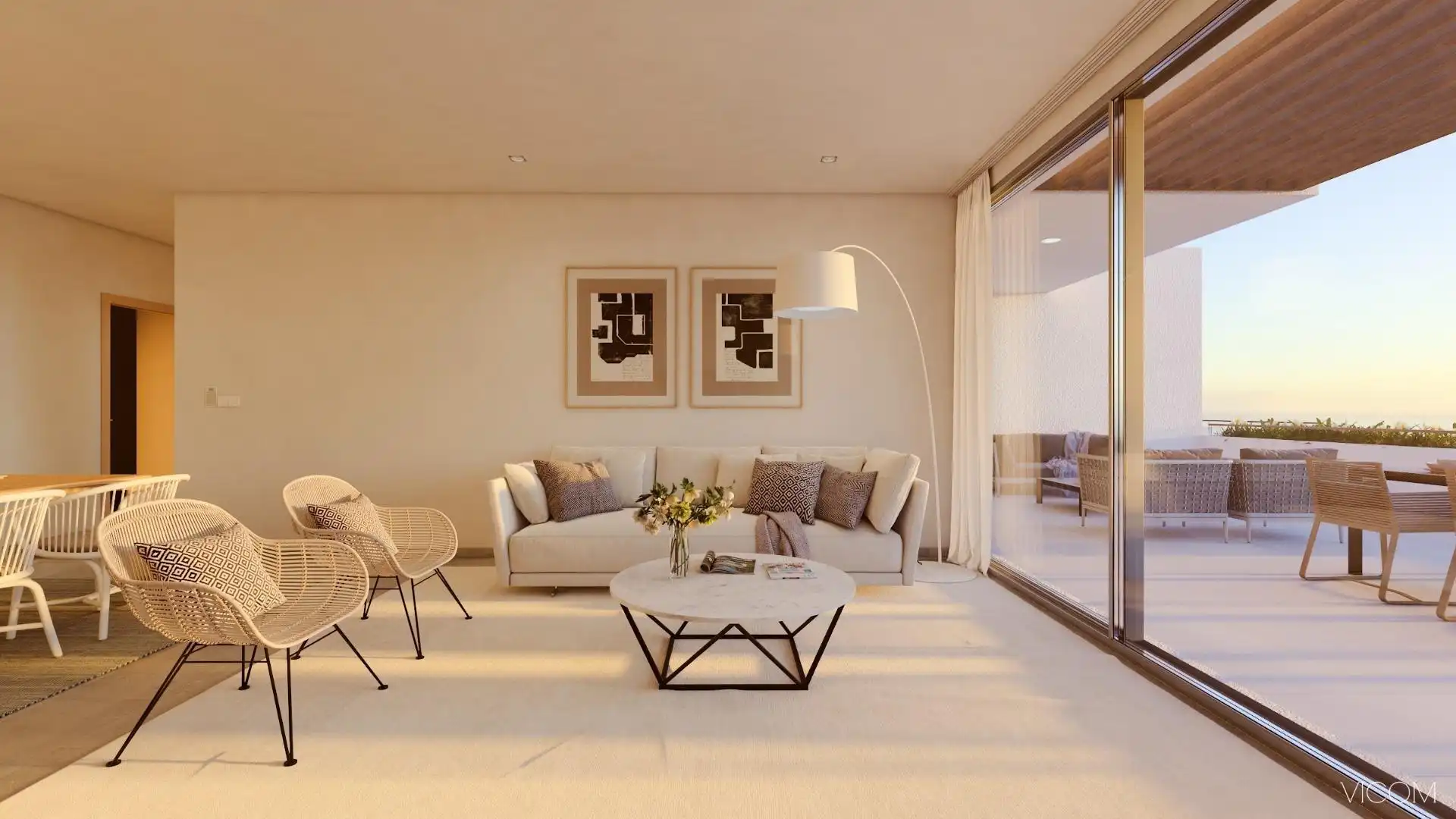 Wohnzimmer von Maisonette zum Verkauf in Guía de Isora mit Klimaanlage, Terrasse und Abstellraum