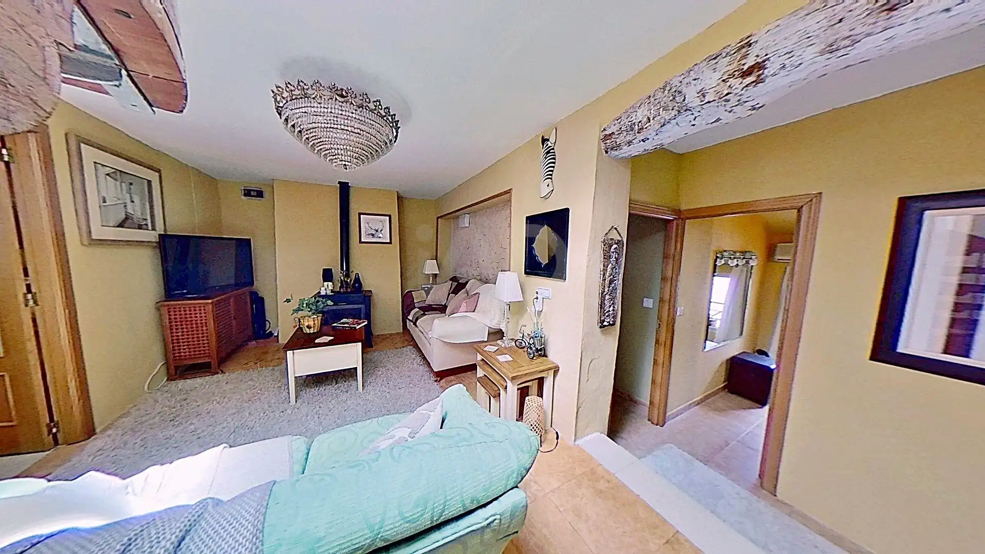 Sala d'estar de Casa adosada en venda en Sax amb Aire condicionat, Calefacció i Terrassa
