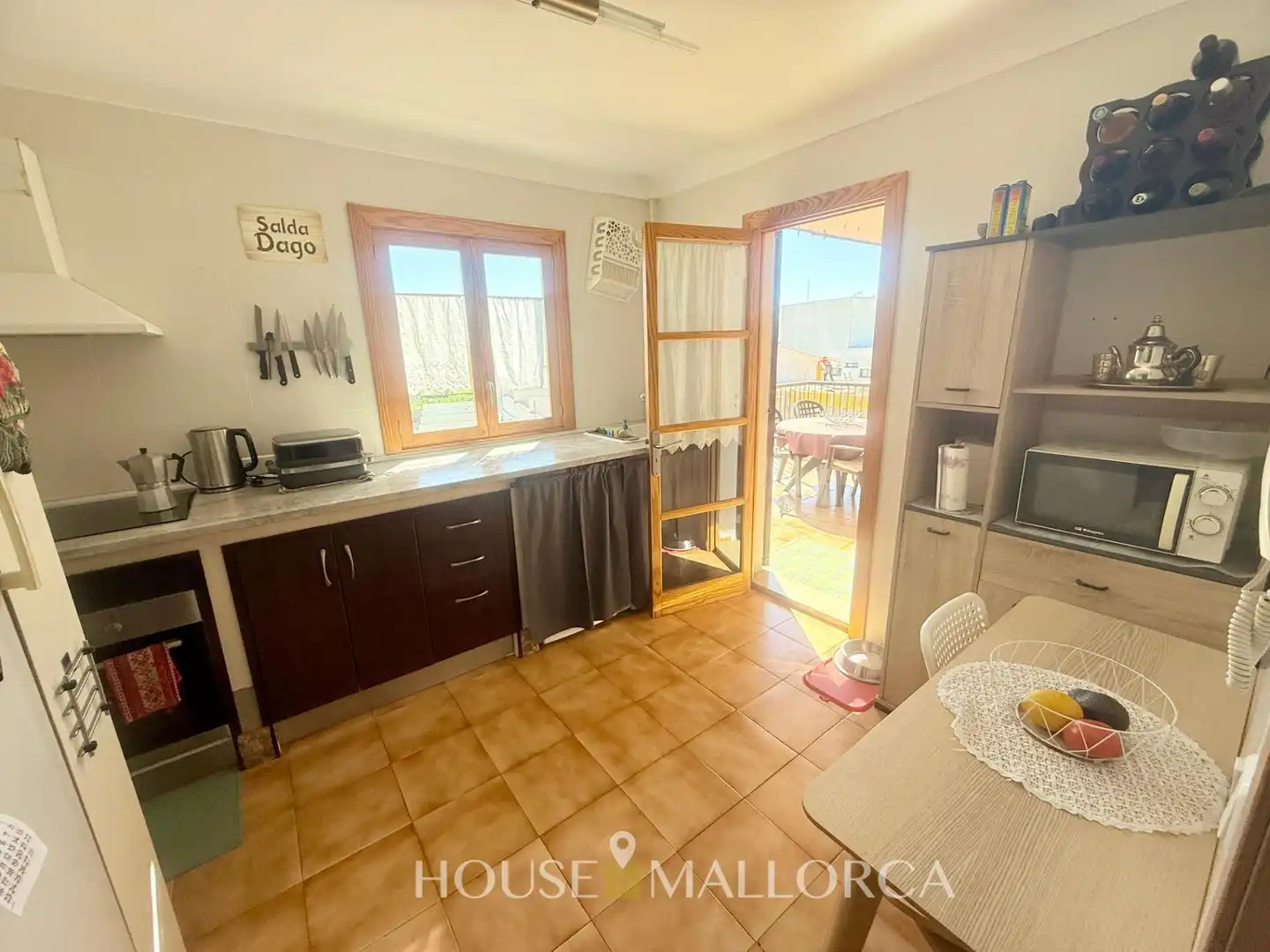Kitchen of Flat for sale in Binissalem  with Air Conditioner, Private garden and Storage room