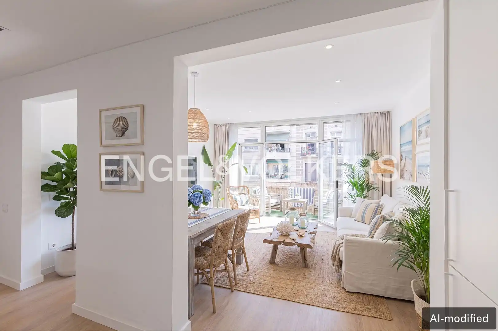 Sala de estar de Piso en venta en Barcelona con Aire acondicionado, Calefacción y Parquet