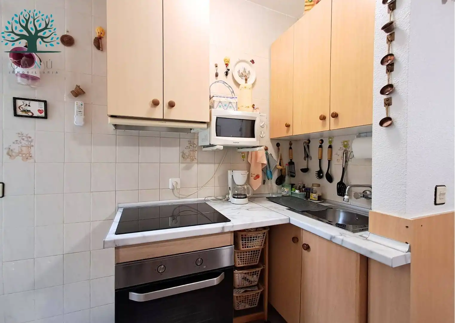Cuina de Apartament en venda en Mazarrón amb Aire condicionat i Moblat