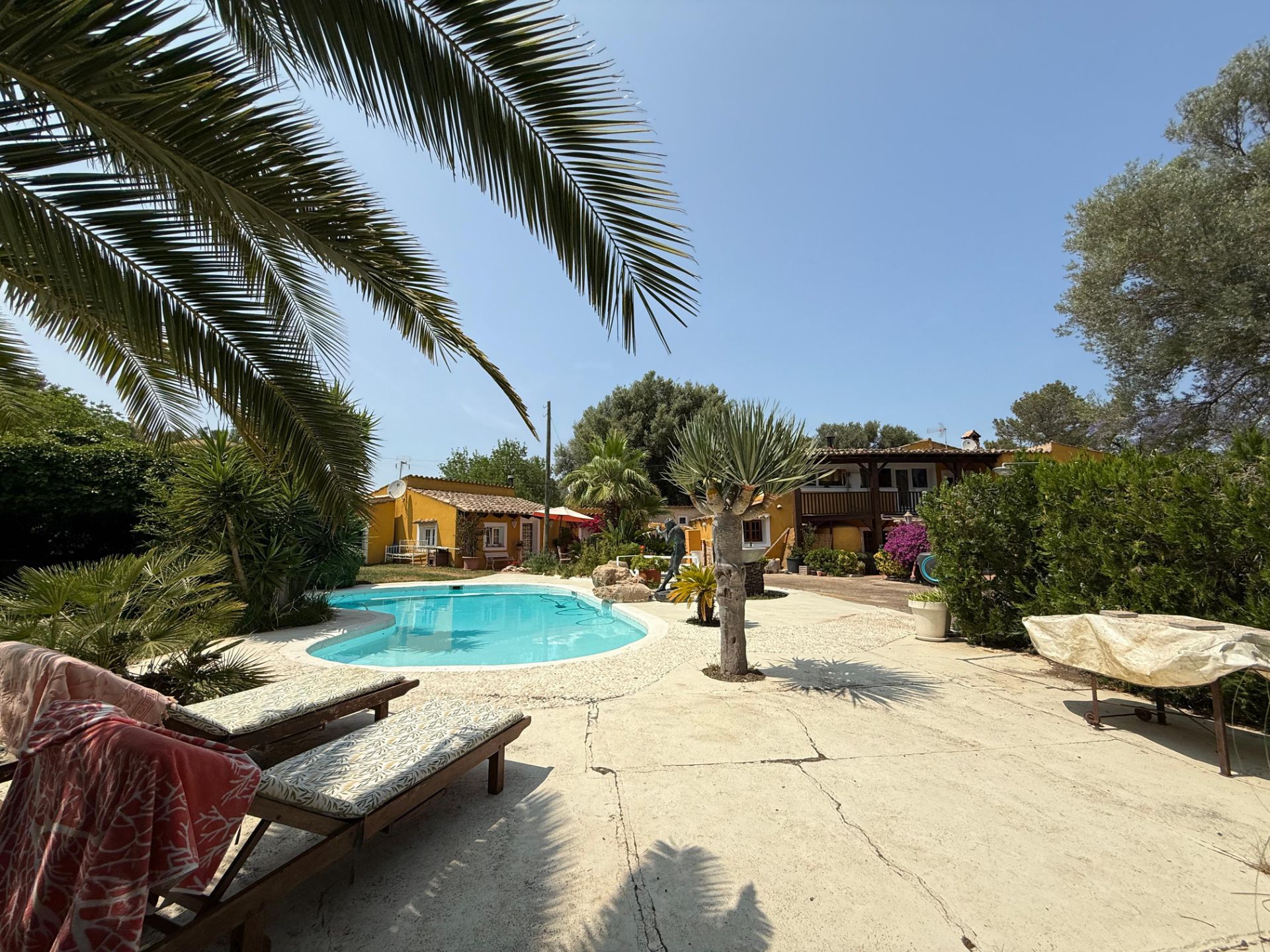 Piscina de Finca rústica en venda en Algaida amb Calefacció, Jardí privat i Parquet