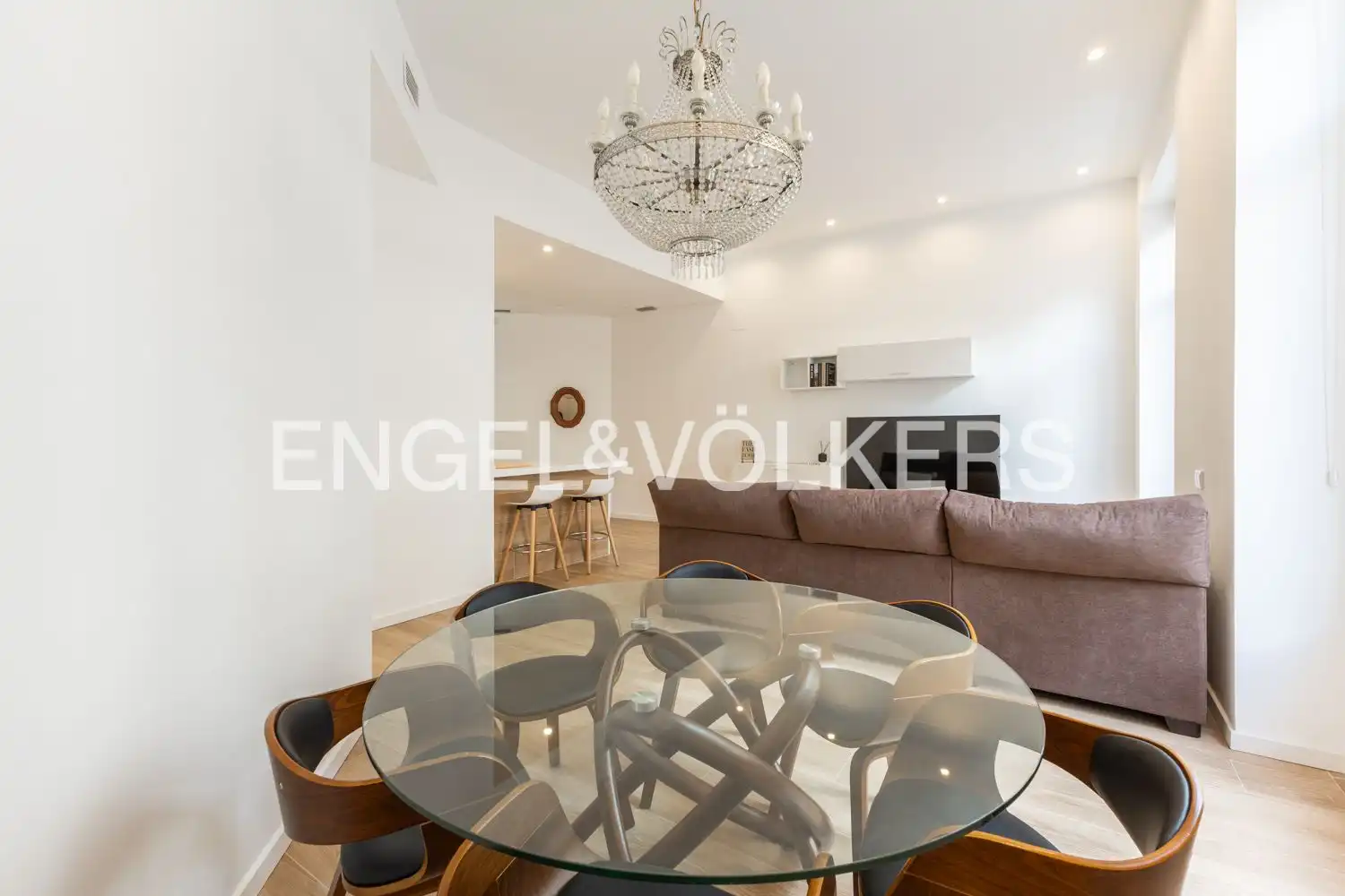 Dining room of Flat for rent in Valencia  with Air Conditioner, Heating and Furnished