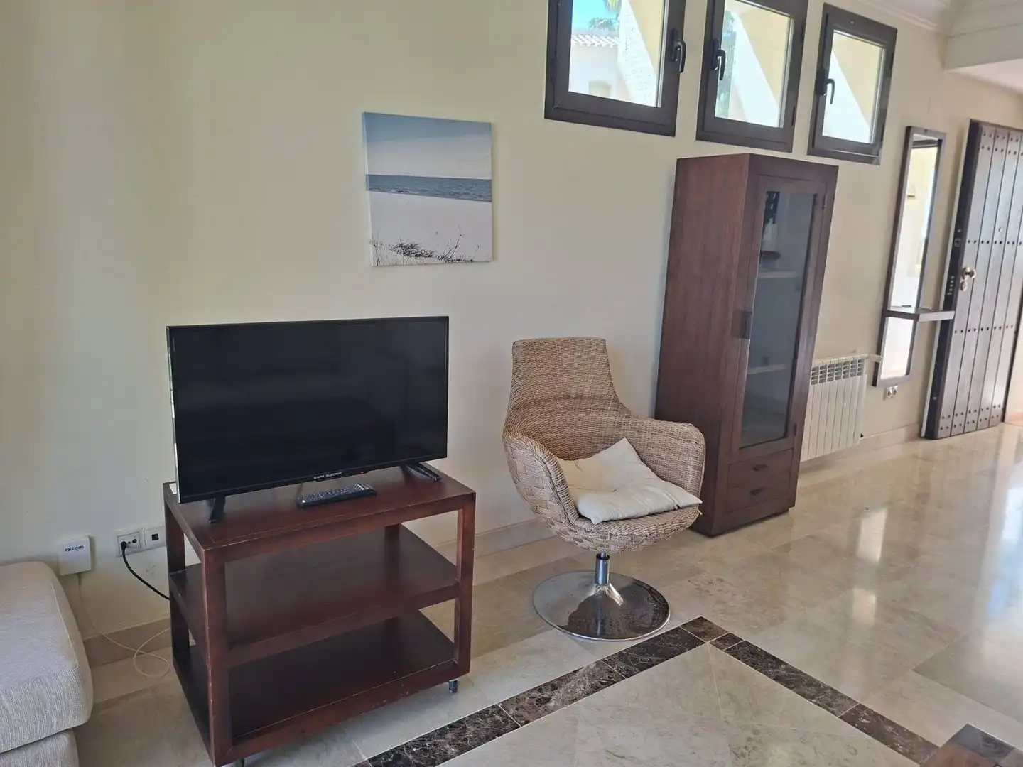 Wohnzimmer von Wohnungen zum Verkauf in San Javier mit Klimaanlage, Heizung und Privatgarten