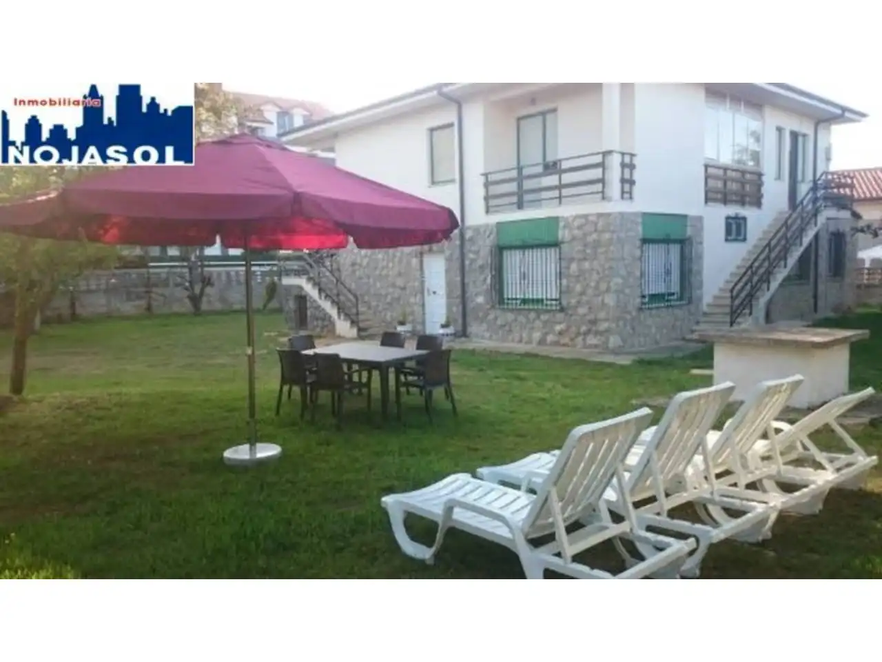 Jardín de Casa o chalet de alquiler en Noja con Terraza y Amueblado