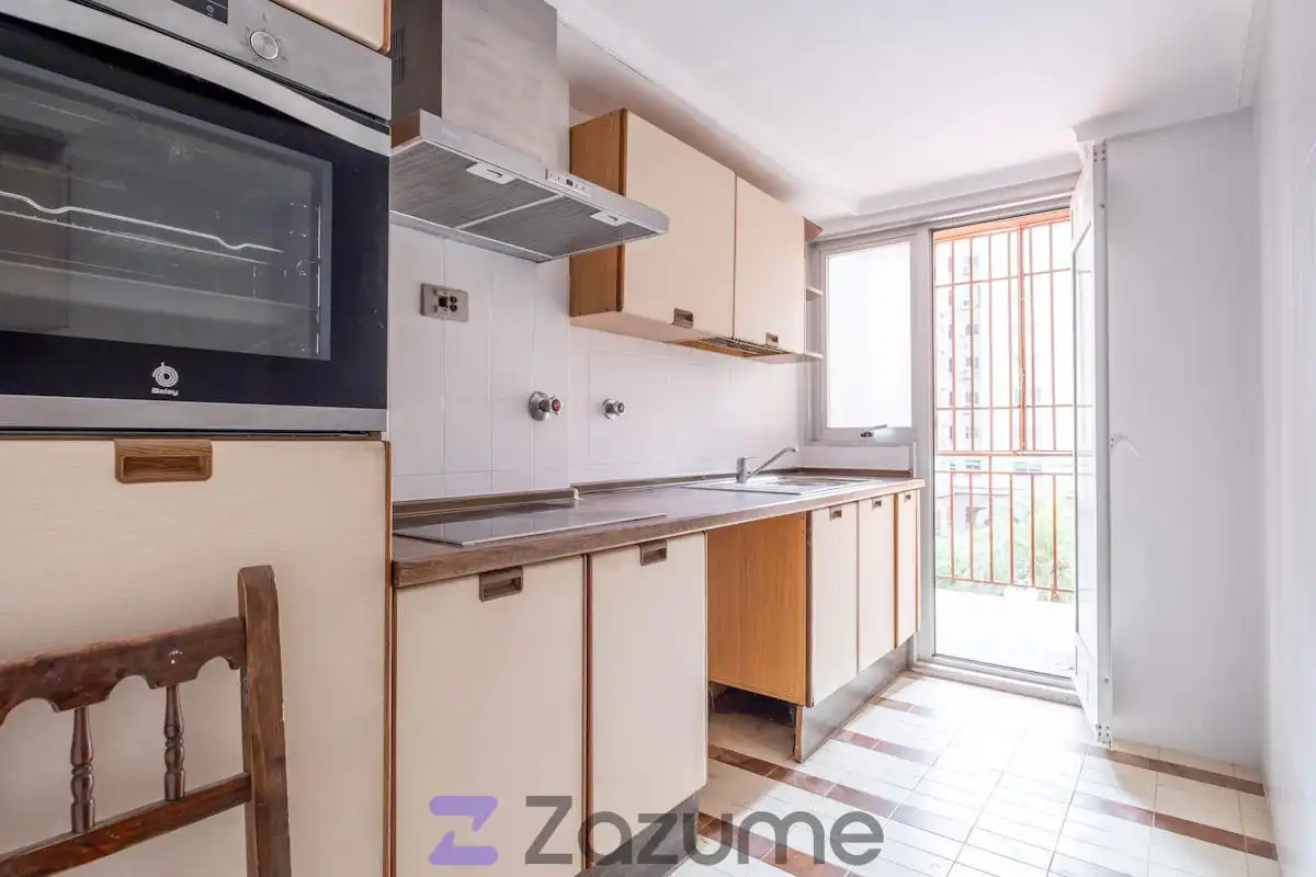 Cocina de Piso de alquiler en Zaragoza con Calefacción, Parquet y Terraza