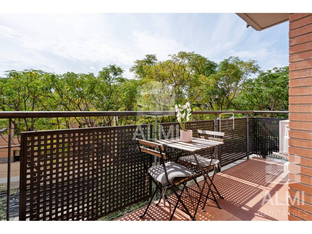 Terrace of Flat for sale in  Barcelona Capital  with Air Conditioner, Heating and Balcony
