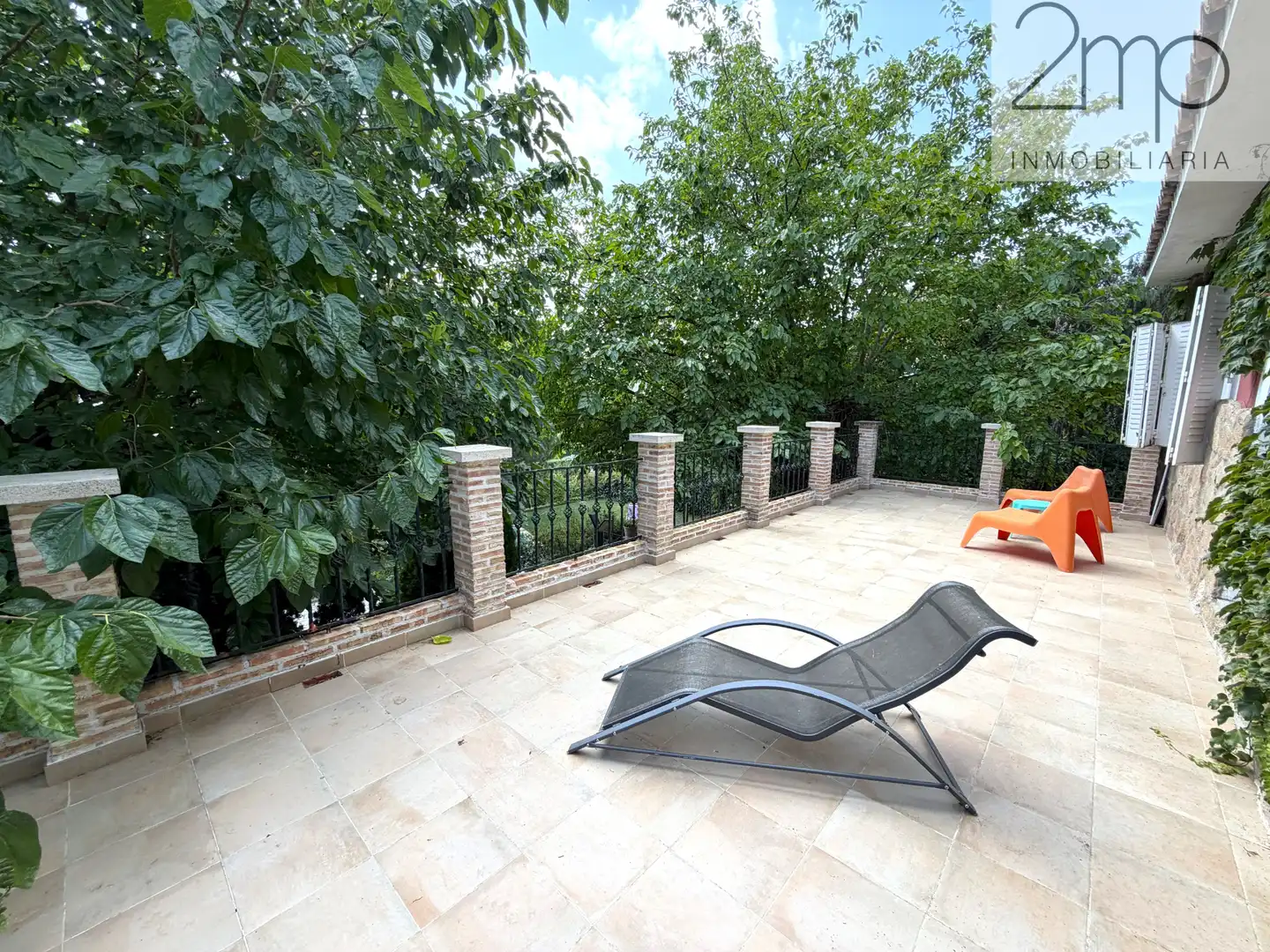 Terrasse von Haus oder Chalet zur Miete in Manzanares El Real mit Heizung, Privatgarten und Parkett